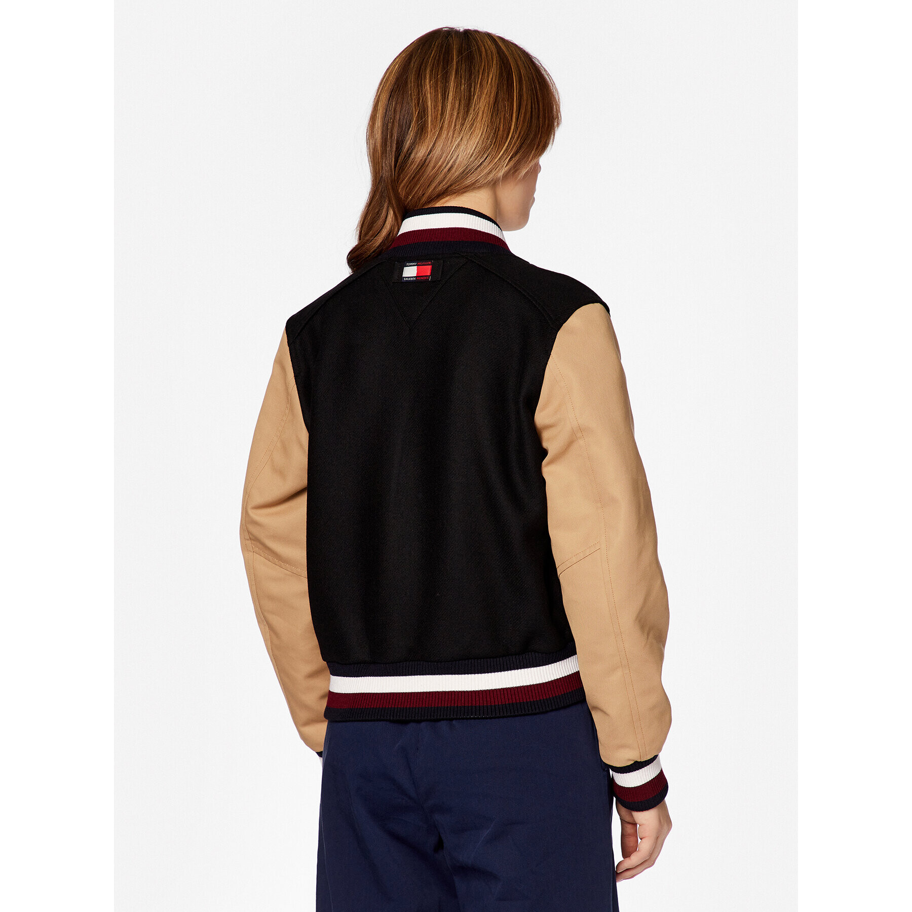 Tommy Hilfiger Bomber jakna Varsity WW0WW38981 Črna Regular Fit - Pepit.si