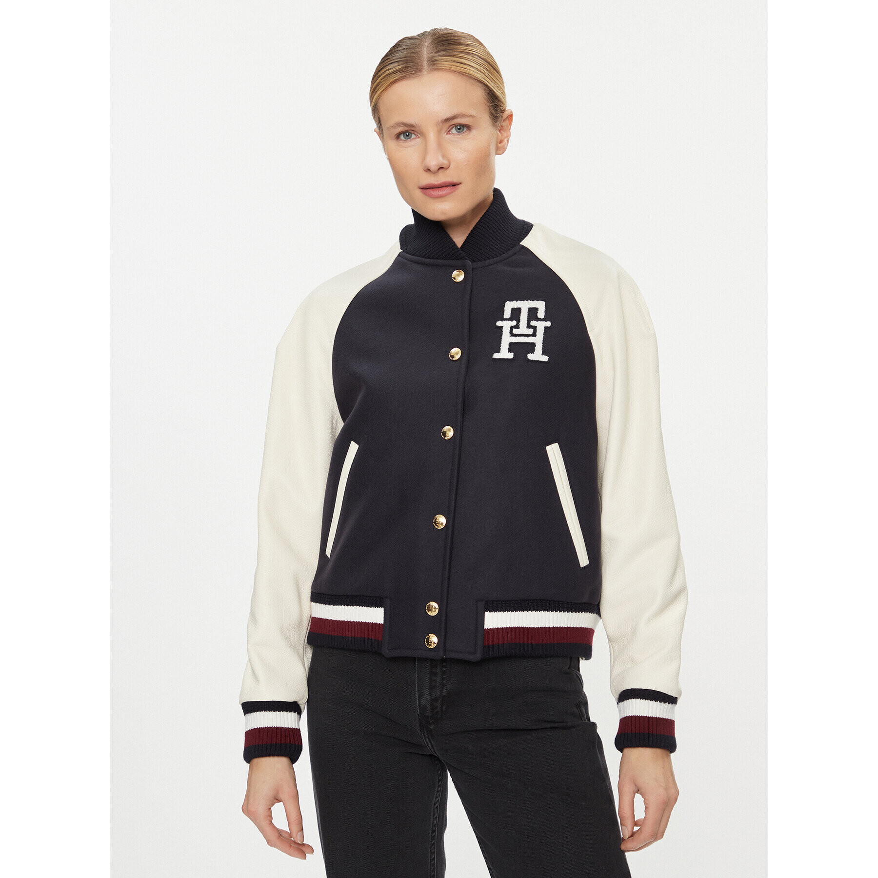 Tommy Hilfiger Bomber jakna WW0WW39152 Mornarsko modra Regular Fit - Pepit.si