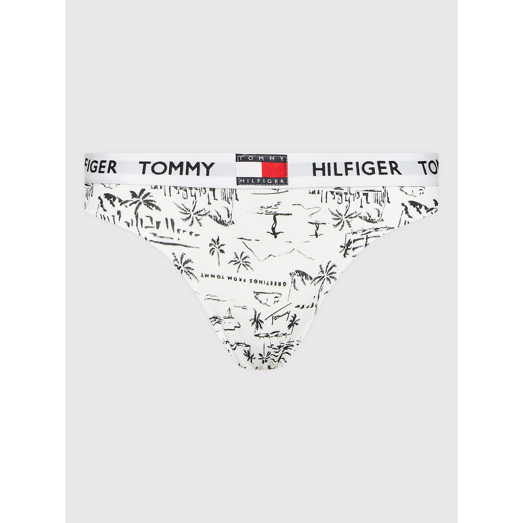 Tommy Hilfiger Braziljske spodnje hlačke UW0UW02206 Bela - Pepit.si