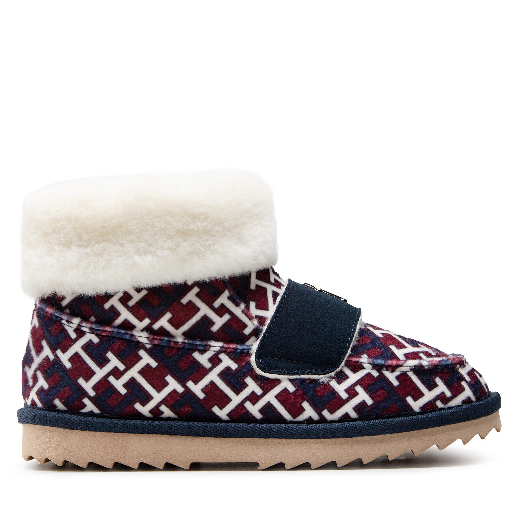 Tommy Hilfiger Copati Boot Slipper Monogram FW0FW06717 Mornarsko modra - Pepit.si