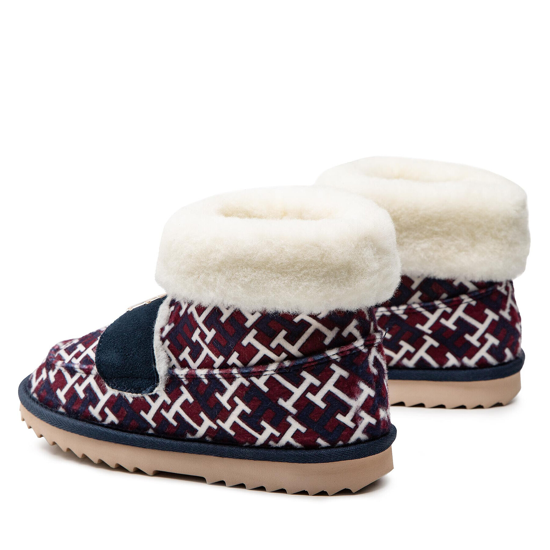 Tommy Hilfiger Copati Boot Slipper Monogram FW0FW06717 Mornarsko modra - Pepit.si