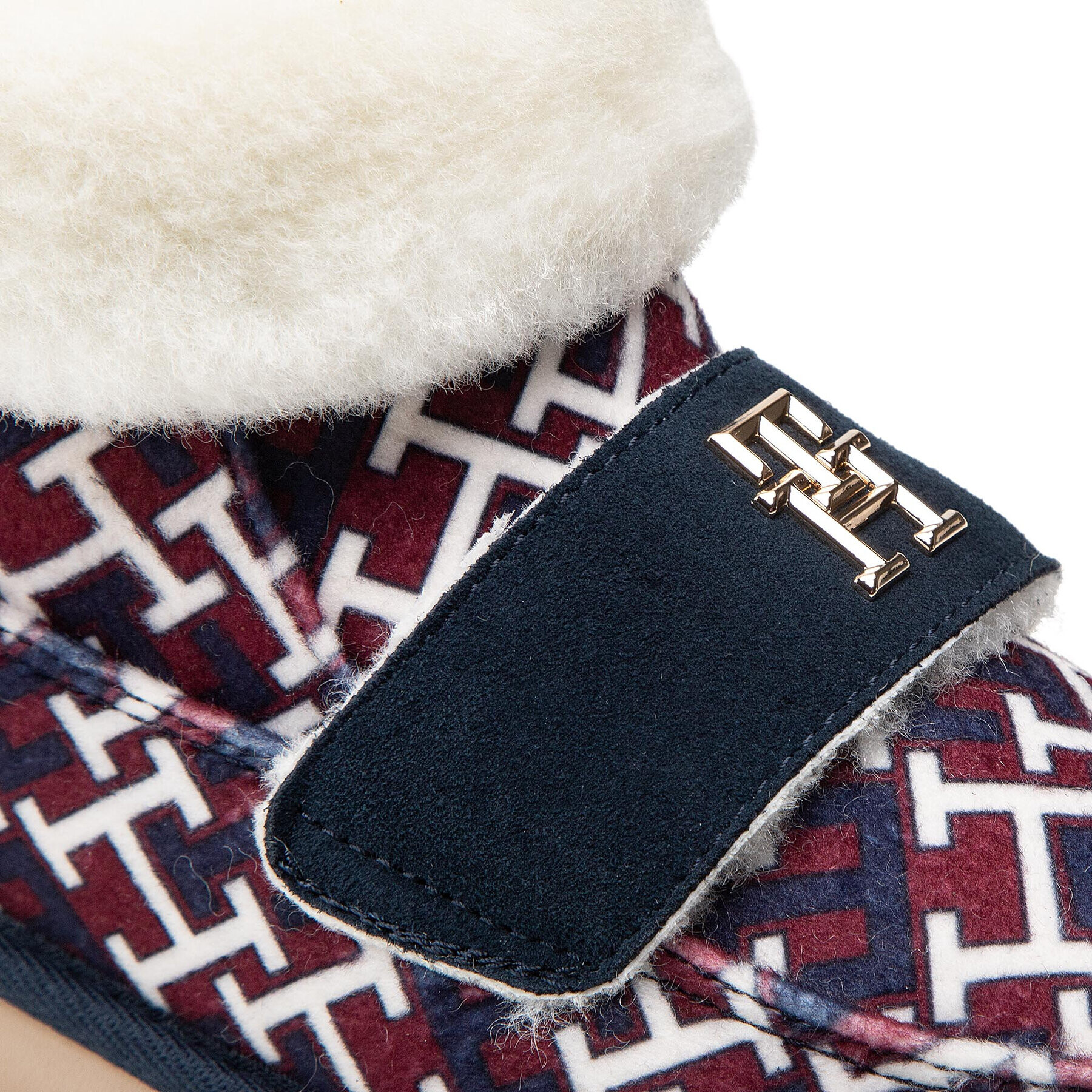 Tommy Hilfiger Copati Boot Slipper Monogram FW0FW06717 Mornarsko modra - Pepit.si