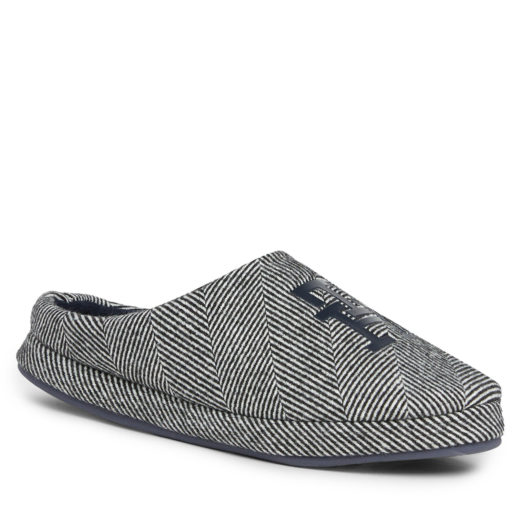 Tommy Hilfiger Copati Th Herringbone Homeslipper FM0FM04927 Črna - Pepit.si