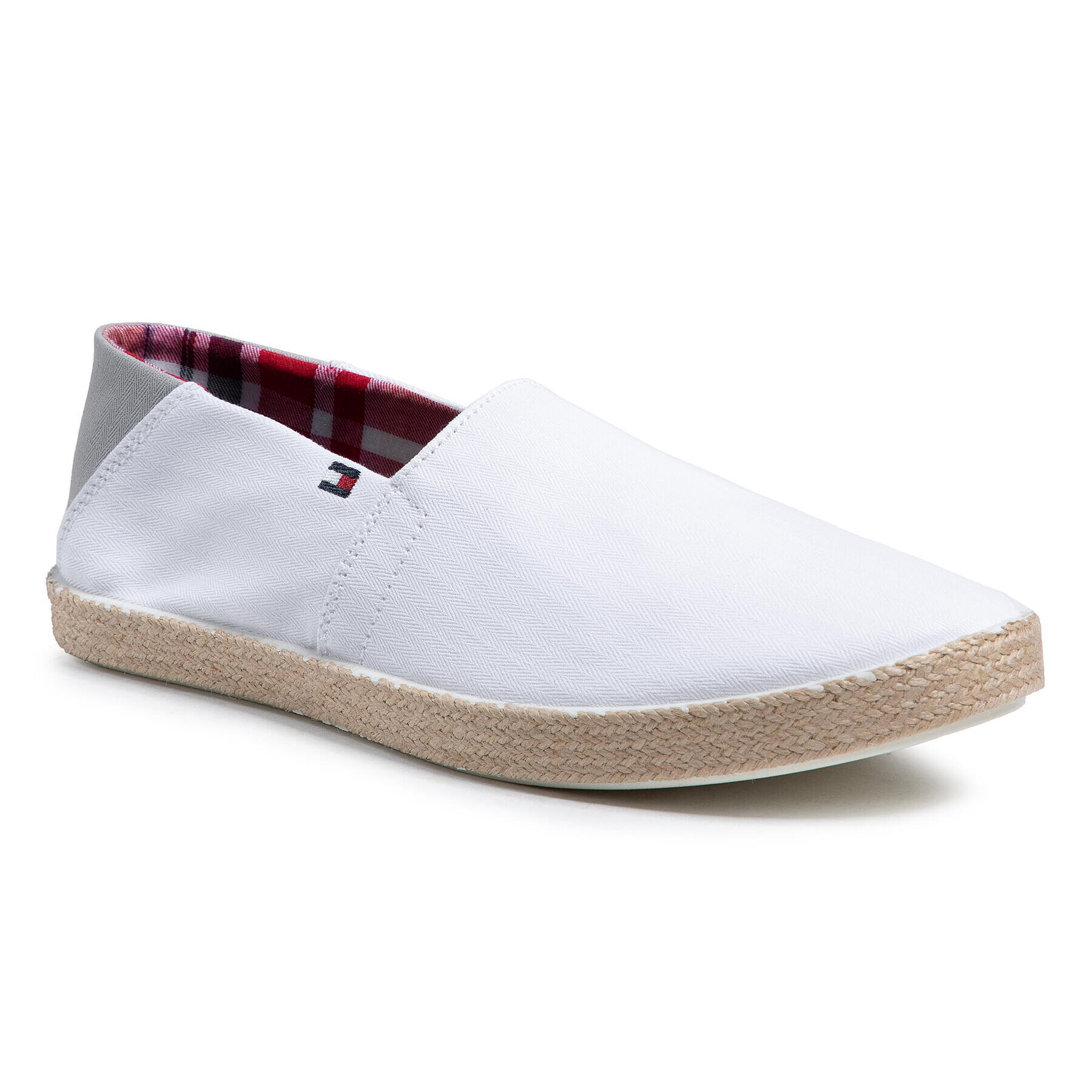 Tommy Hilfiger Espadrile Easy Summer Slip On FM0FM00569 Bela - Pepit.si