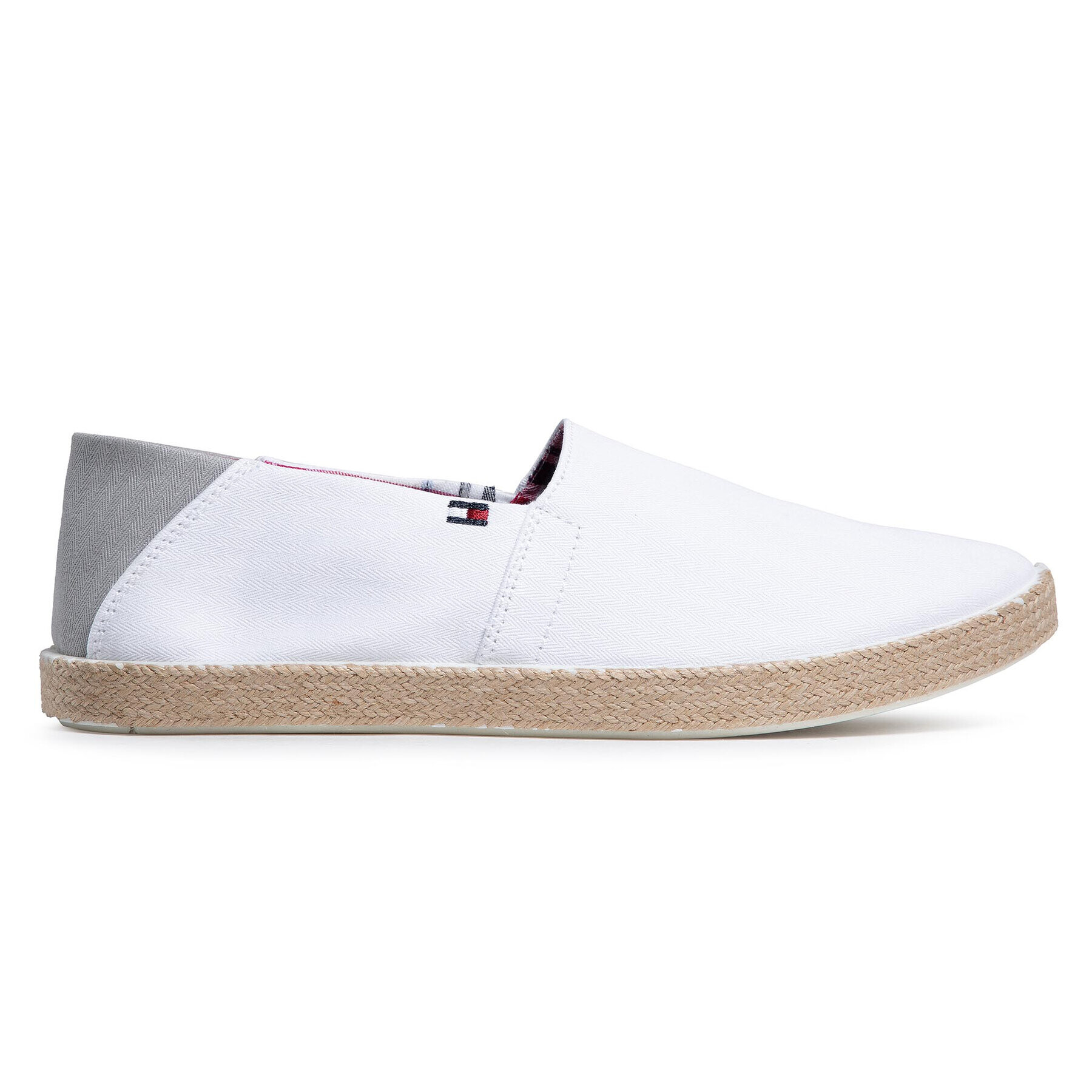 Tommy Hilfiger Espadrile Easy Summer Slip On FM0FM00569 Bela - Pepit.si