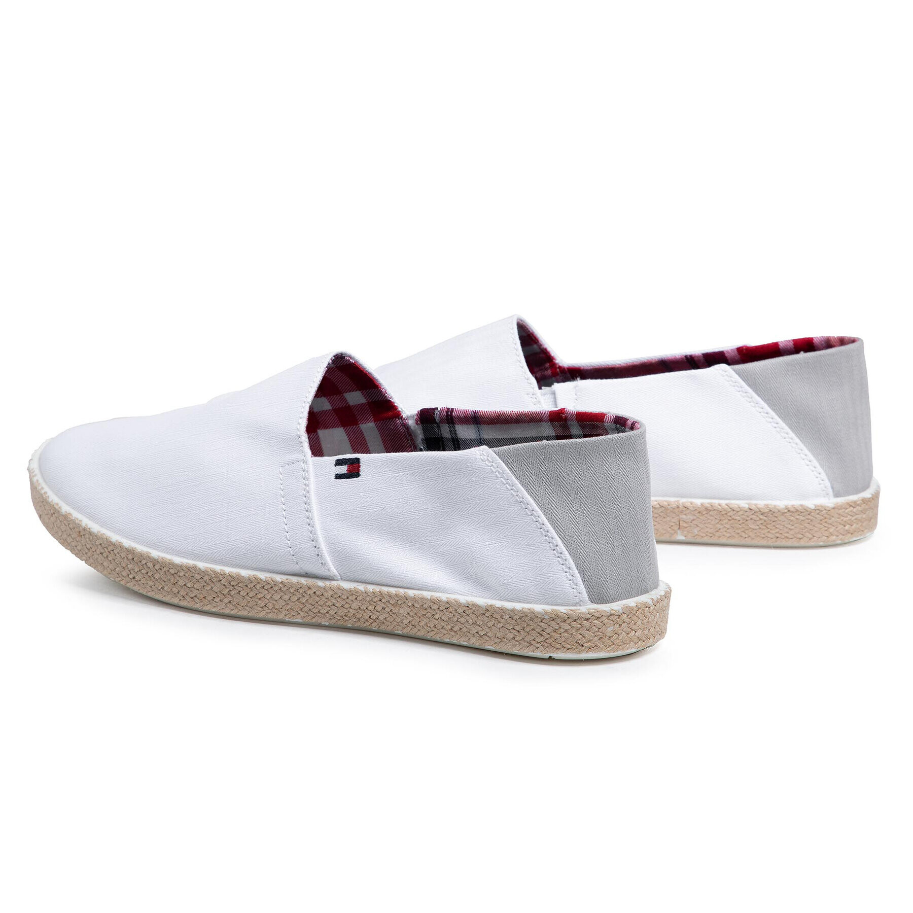 Tommy Hilfiger Espadrile Easy Summer Slip On FM0FM00569 Bela - Pepit.si