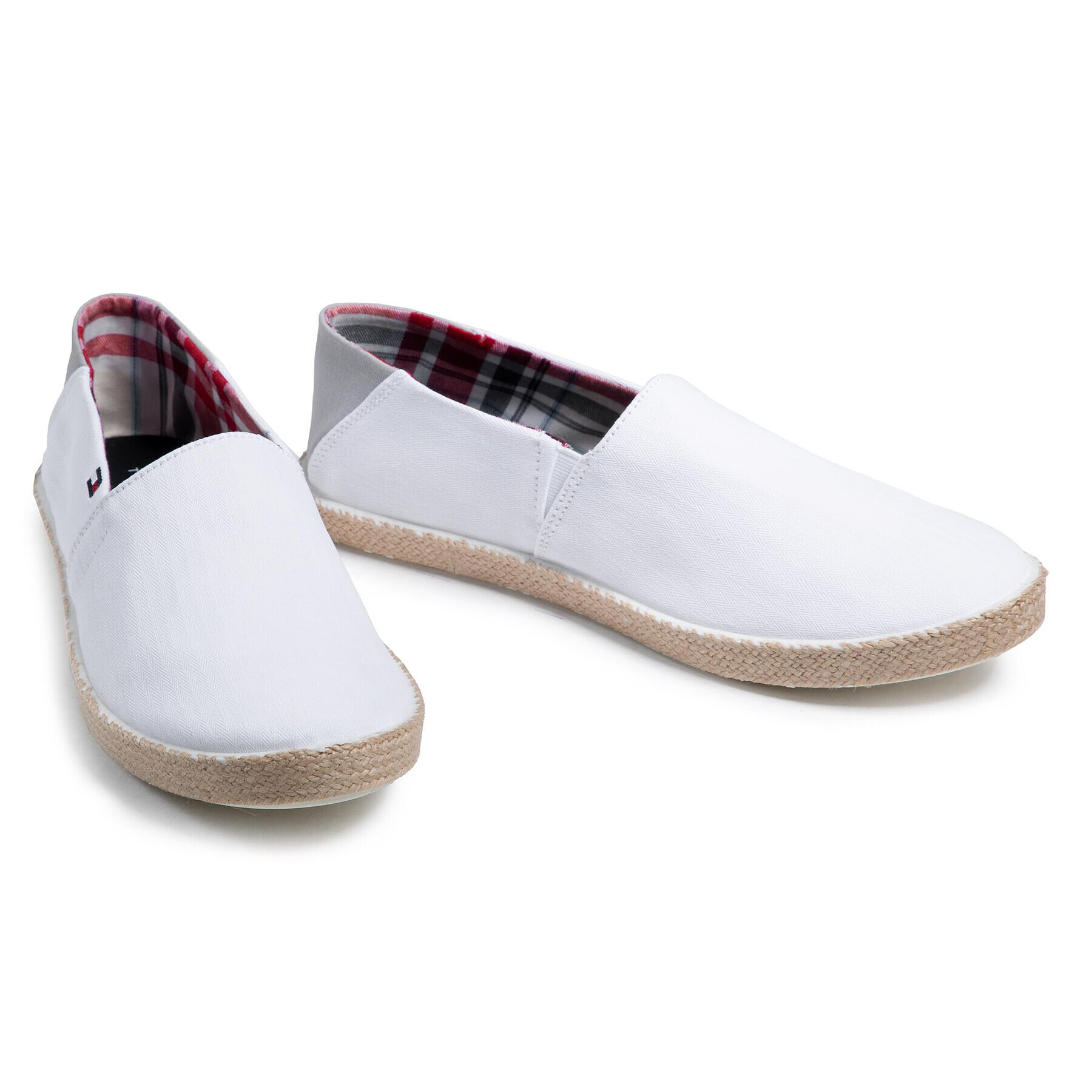 Tommy Hilfiger Espadrile Easy Summer Slip On FM0FM00569 Bela - Pepit.si