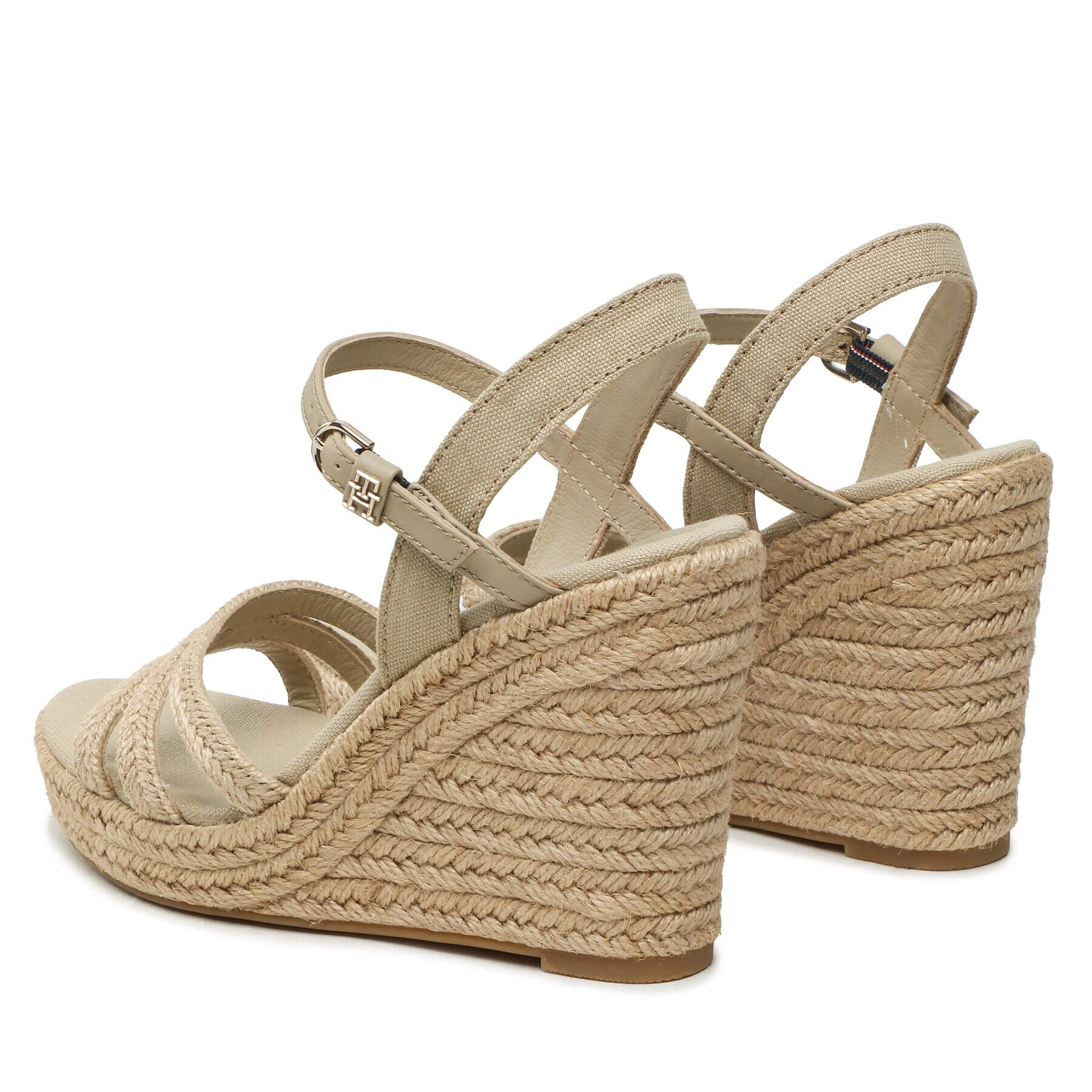 Tommy Hilfiger Espadrile Essential Basic Wedge Sandal FW0FW07220 Bež - Pepit.si