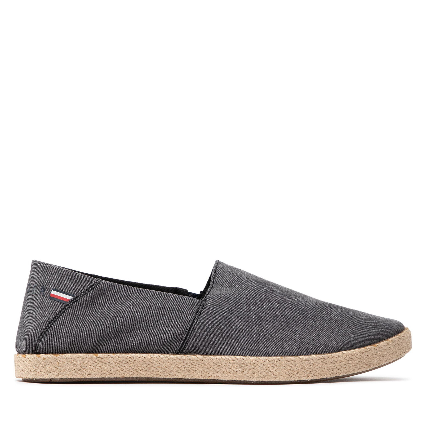 Tommy Hilfiger Espadrile Recycled Chambray Slip On FM0FM03966 Siva - Pepit.si