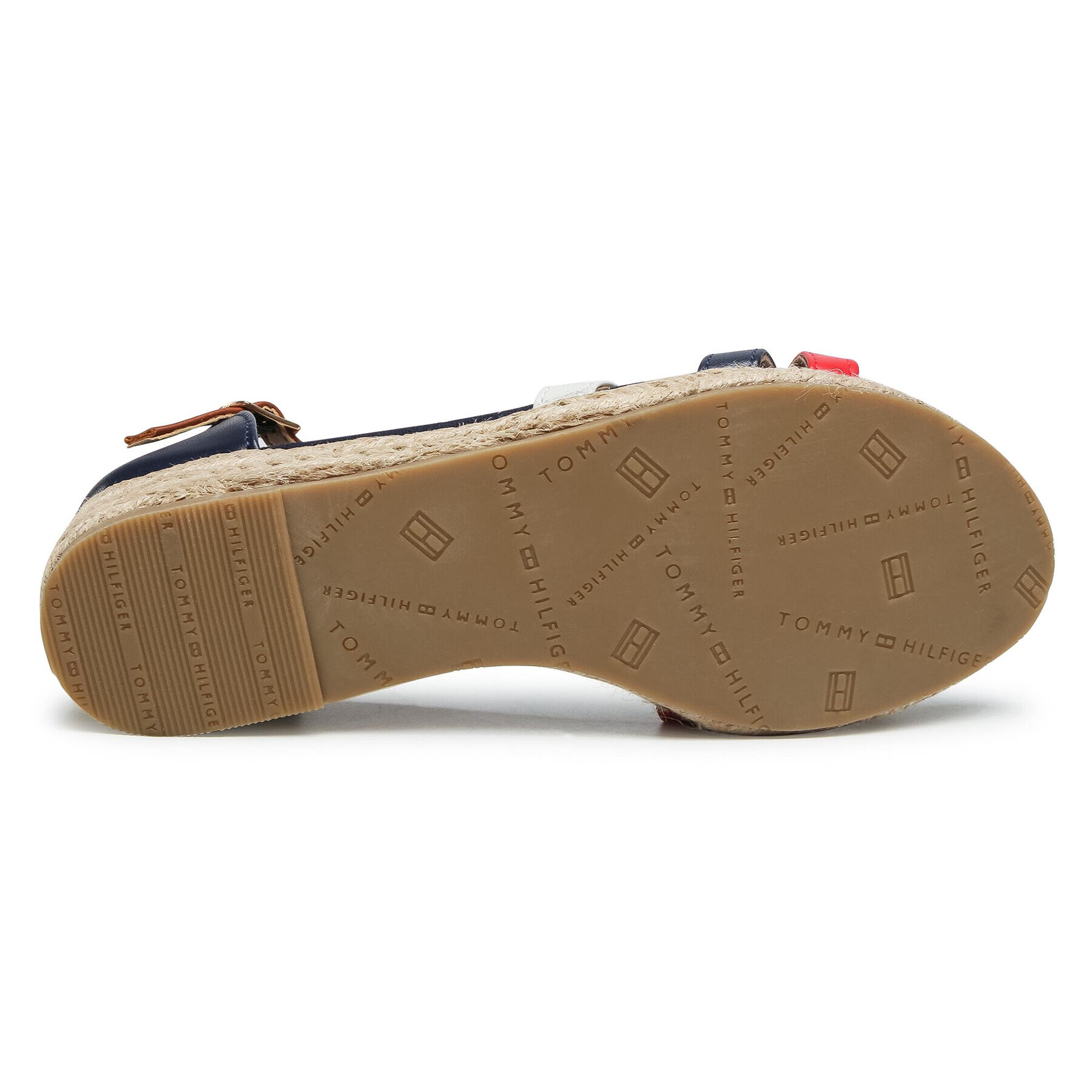 Tommy Hilfiger Espadrile Rope Wedge Sandal T3A2-31055-1167X051 M Mornarsko modra - Pepit.si