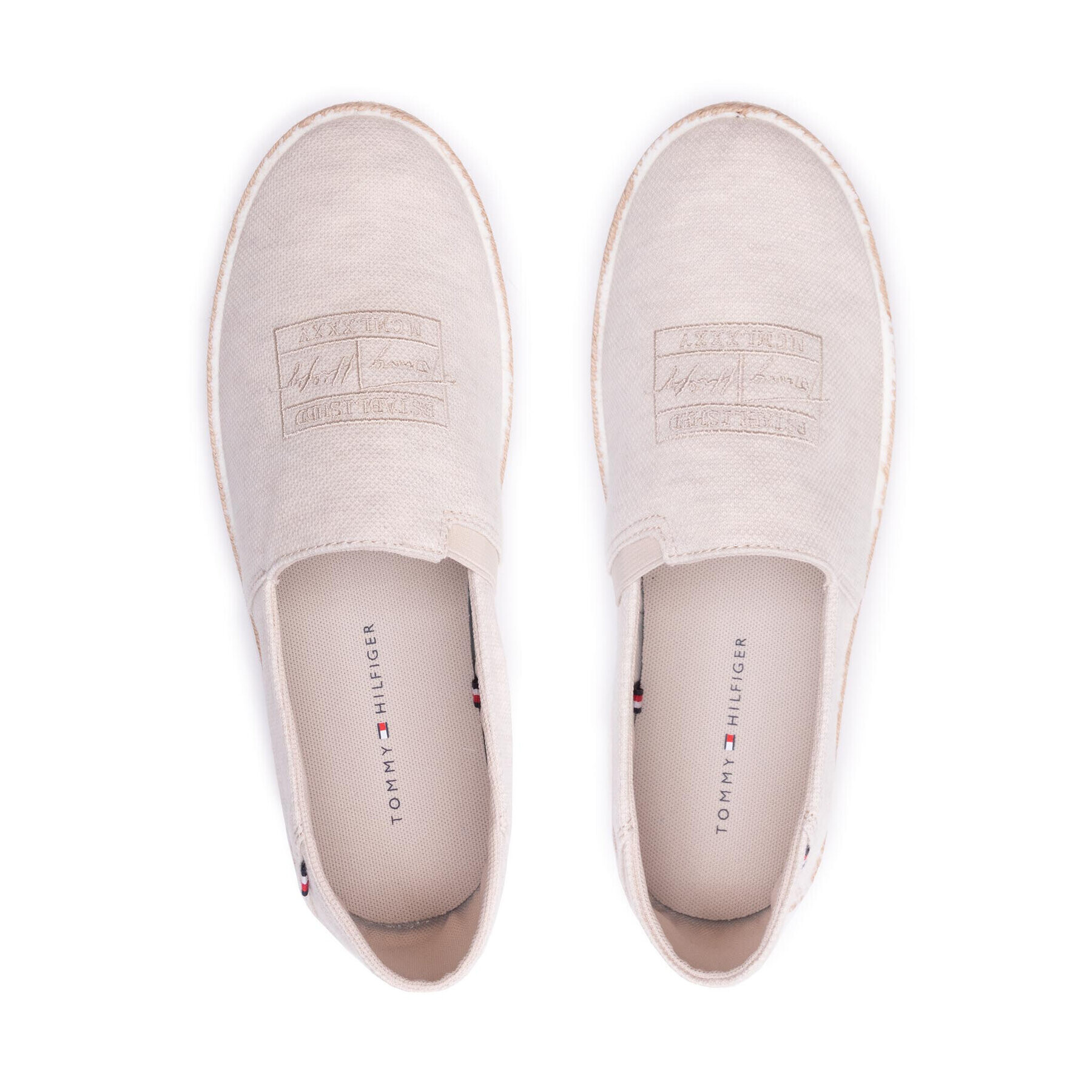 Tommy Hilfiger Espadrile Sustainable Plant Dye Espadrille FM0FM03645 Bež - Pepit.si