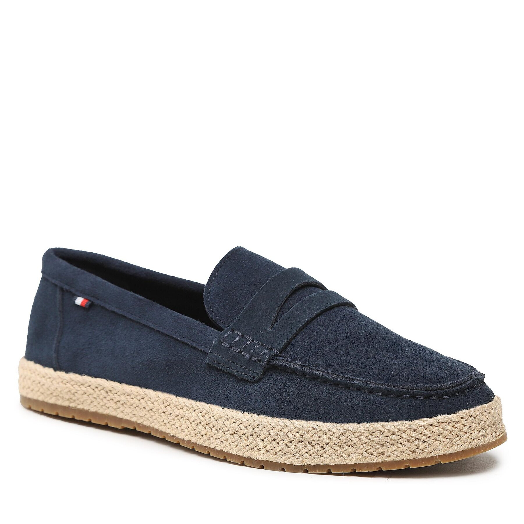 Tommy Hilfiger Espadrile Th Resort Classic Suede FM0FM04453 Mornarsko modra - Pepit.si