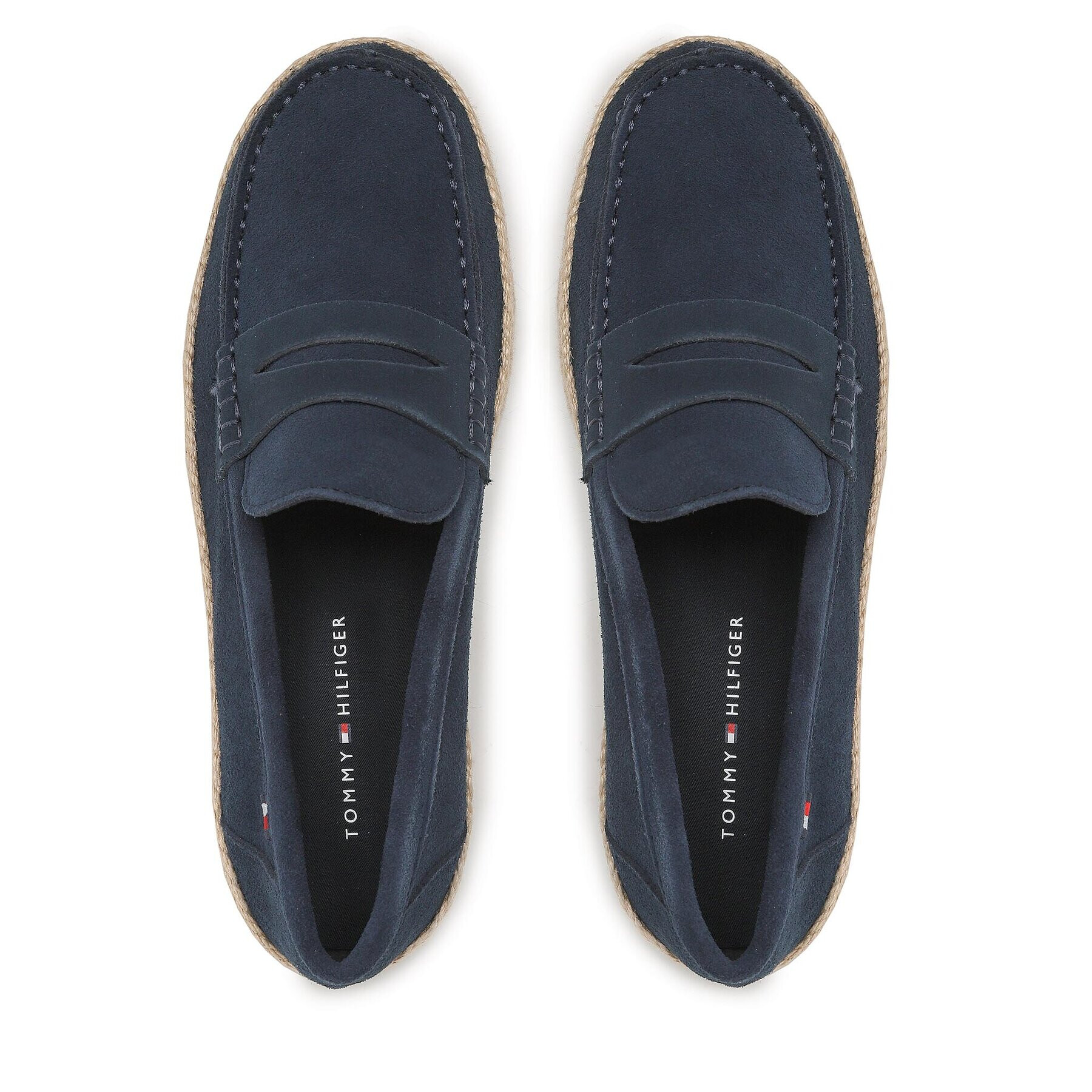 Tommy Hilfiger Espadrile Th Resort Classic Suede FM0FM04453 Mornarsko modra - Pepit.si