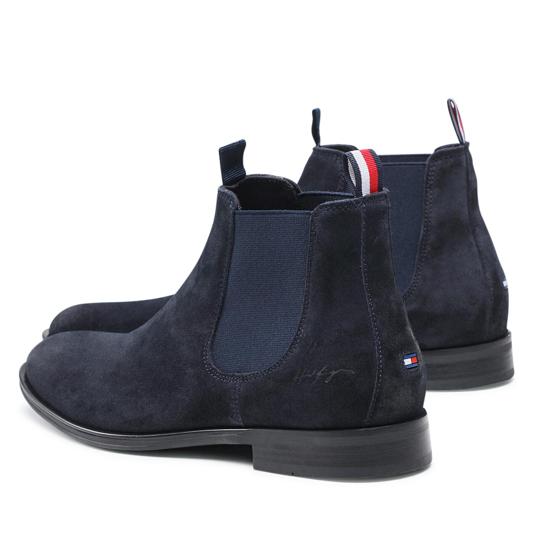 Tommy Hilfiger Gležnjarji Chelsea Casual Suede Chelsea FM0FM03768 Mornarsko modra - Pepit.si