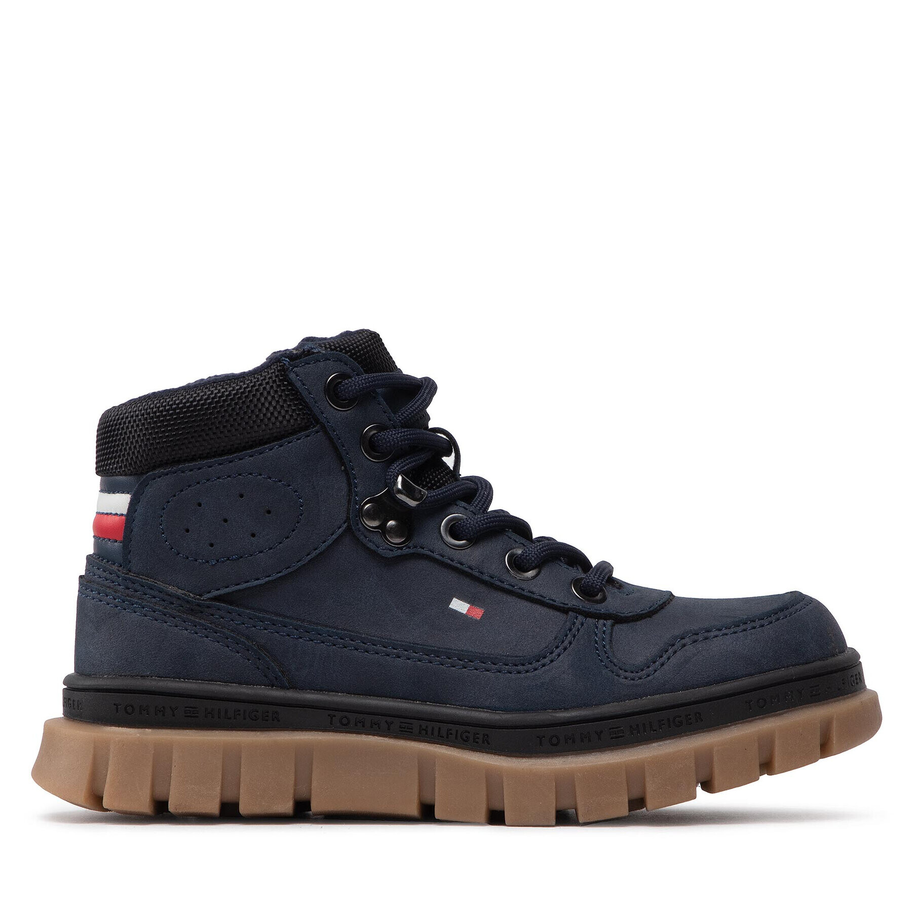 Tommy Hilfiger Gležnjarji Lace-up Bootie T3B5-32517-1441 M Mornarsko modra - Pepit.si