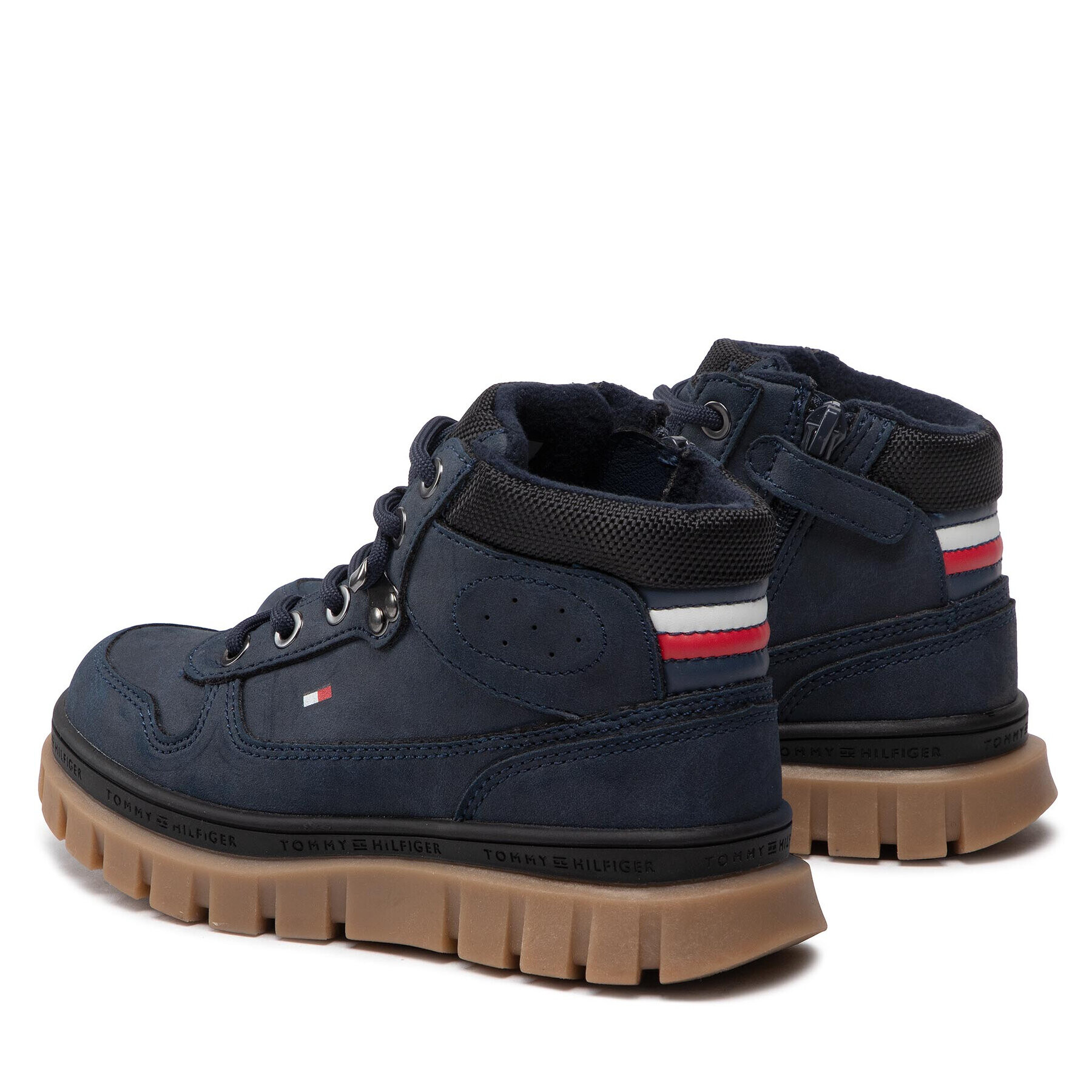 Tommy Hilfiger Gležnjarji Lace-up Bootie T3B5-32517-1441 M Mornarsko modra - Pepit.si