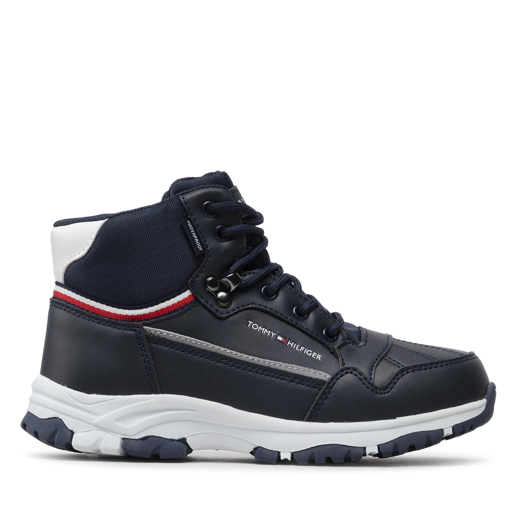 Tommy Hilfiger Gležnjarji Tech Bootie T3B5-32540-1485800 S Mornarsko modra - Pepit.si