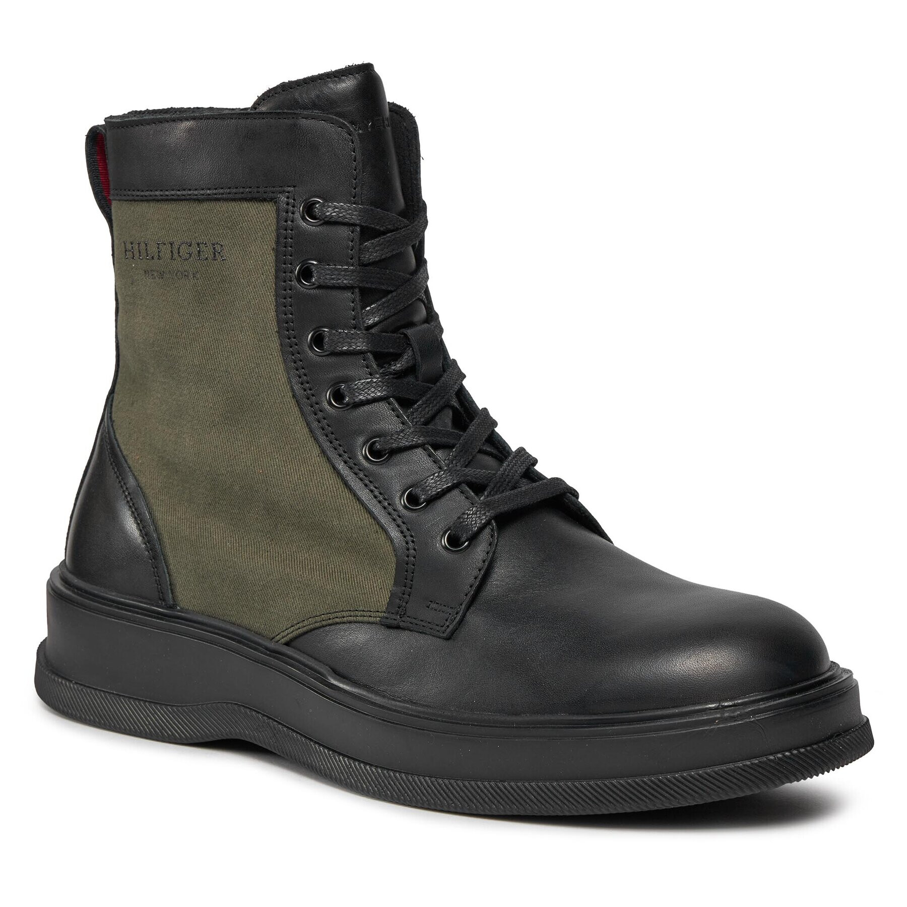 Tommy Hilfiger Gležnjarji Th Everyday Core Mix Boot FM0FM04908 Črna - Pepit.si