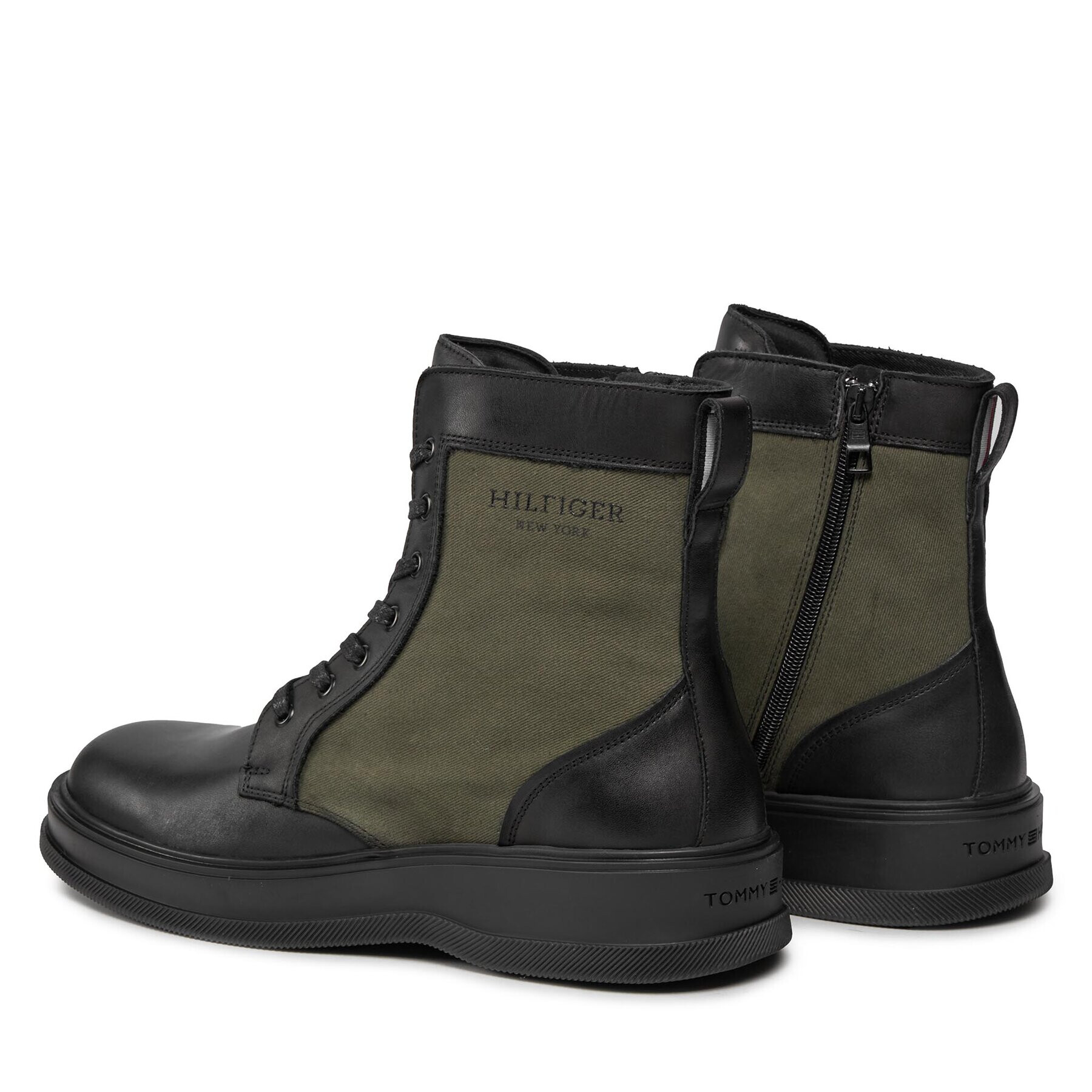 Tommy Hilfiger Gležnjarji Th Everyday Core Mix Boot FM0FM04908 Črna - Pepit.si