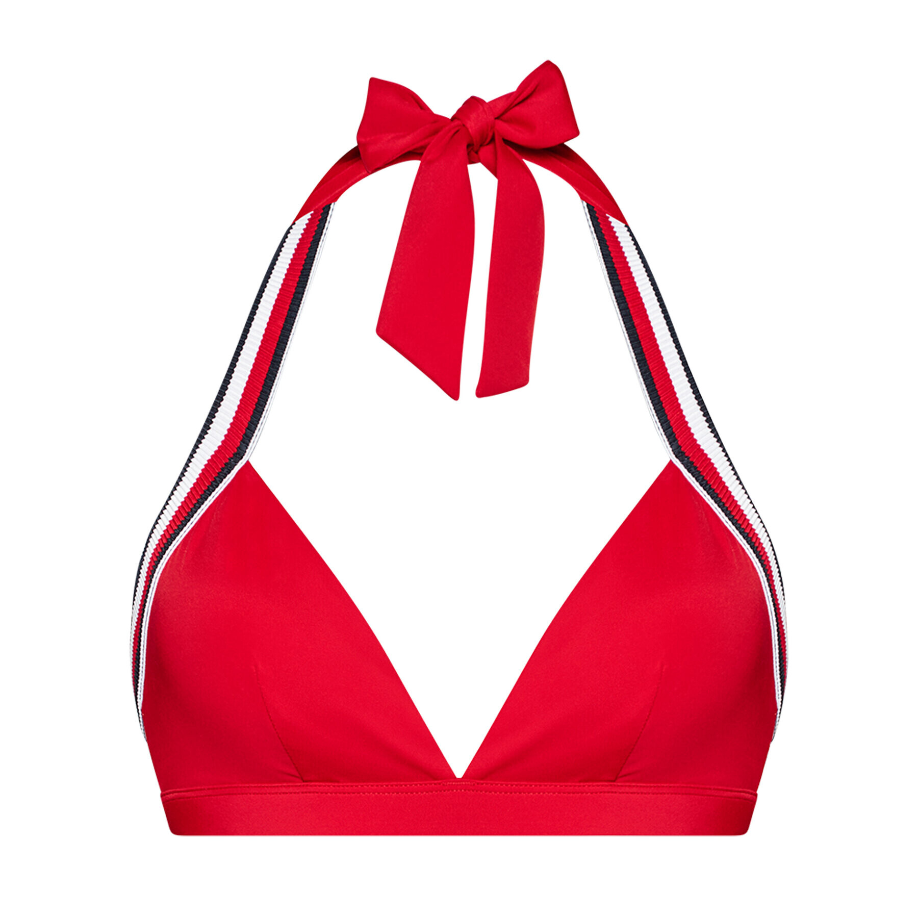 Tommy Hilfiger Gornji del bikini Triangle Fixed UW0UW02696 Rdeča - Pepit.si