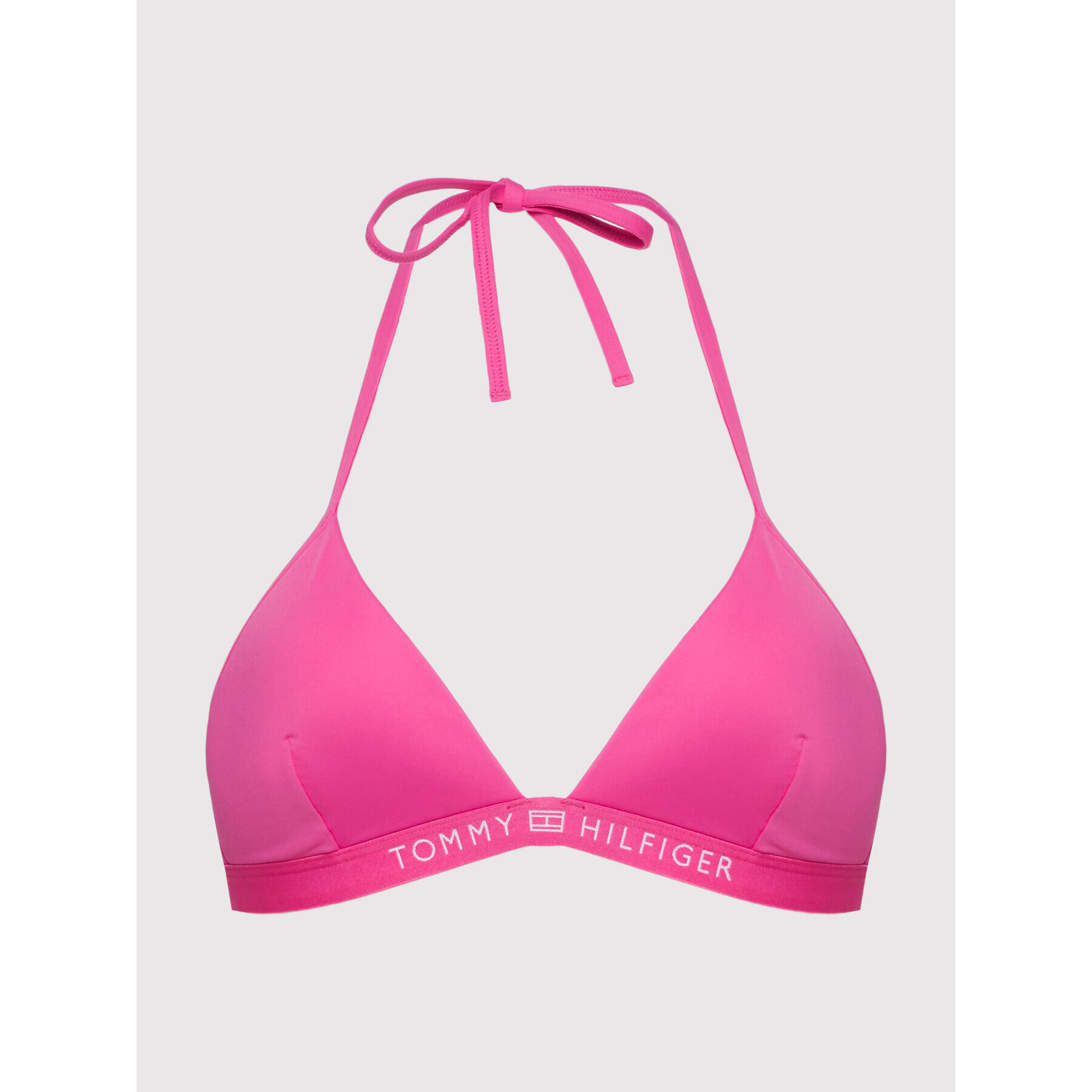 Tommy Hilfiger Gornji del bikini Triangle UW0UW03323 Roza - Pepit.si