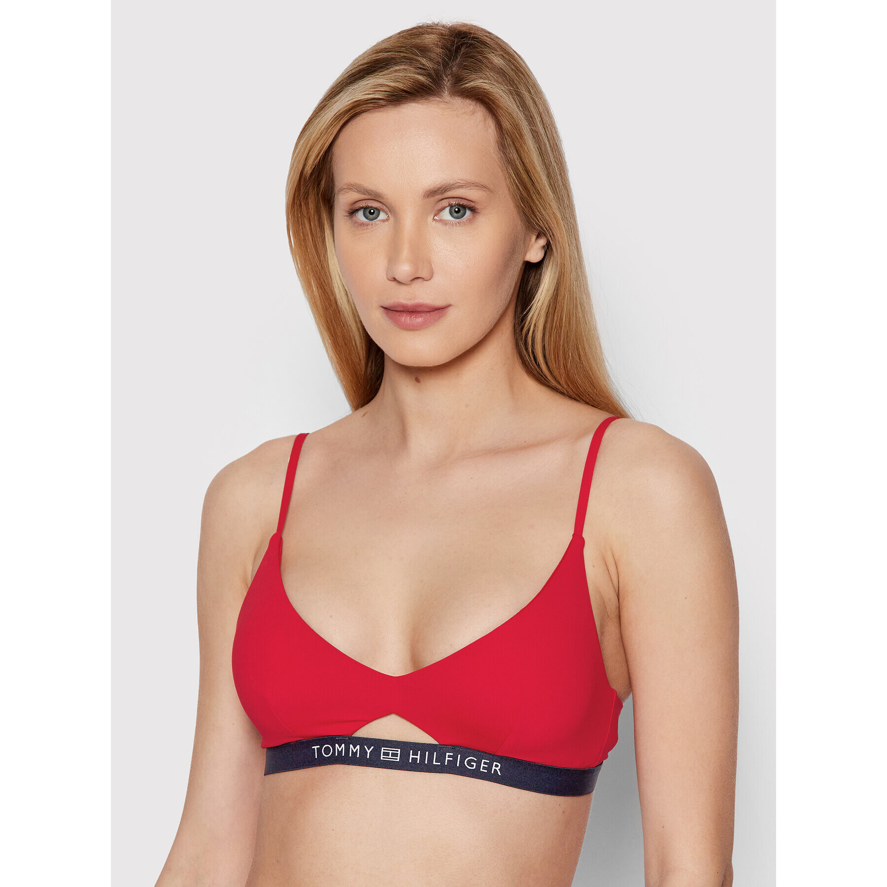 Tommy Hilfiger Gornji del bikini UW0UW03356 Rdeča - Pepit.si