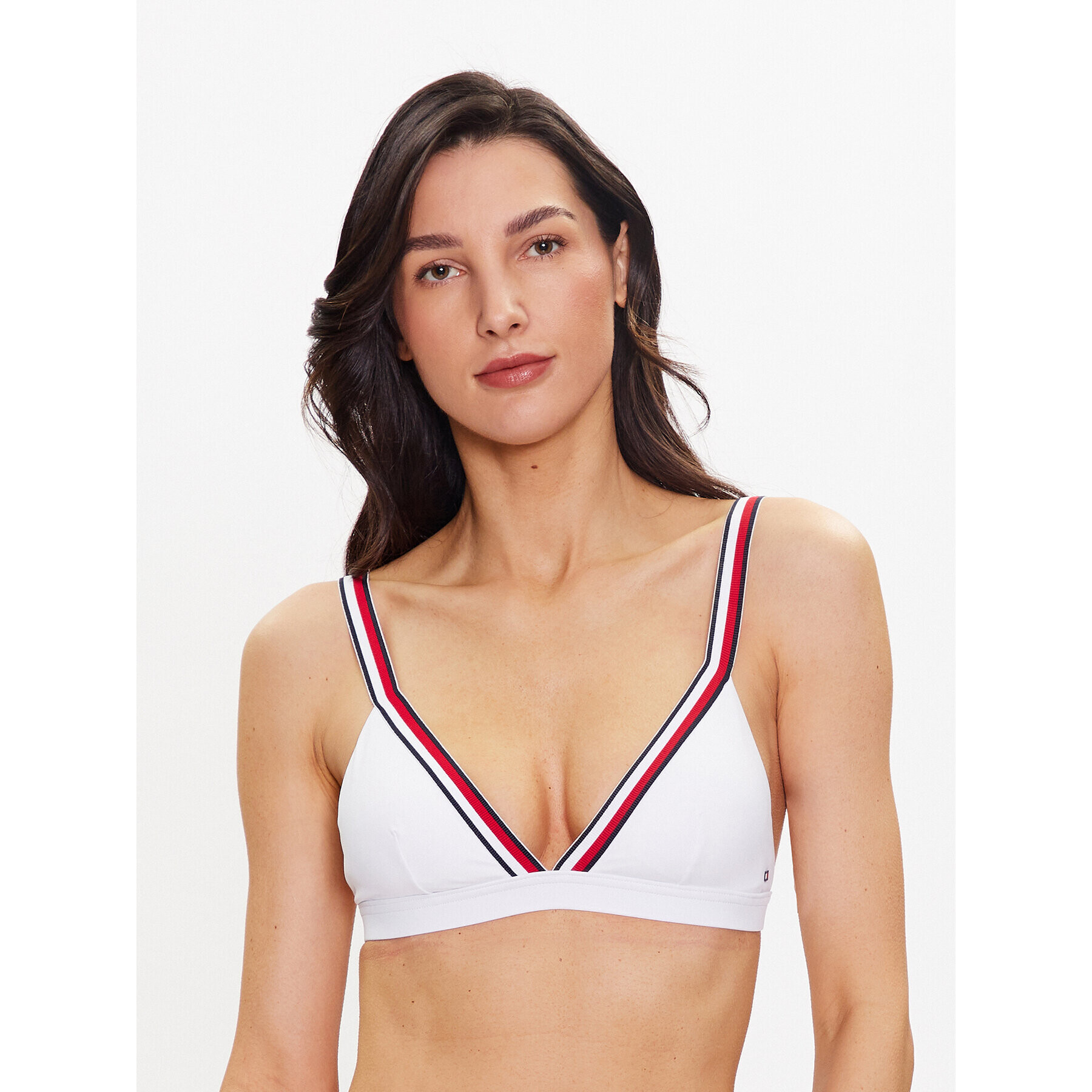 Tommy Hilfiger Gornji del bikini UW0UW04101 Bela - Pepit.si