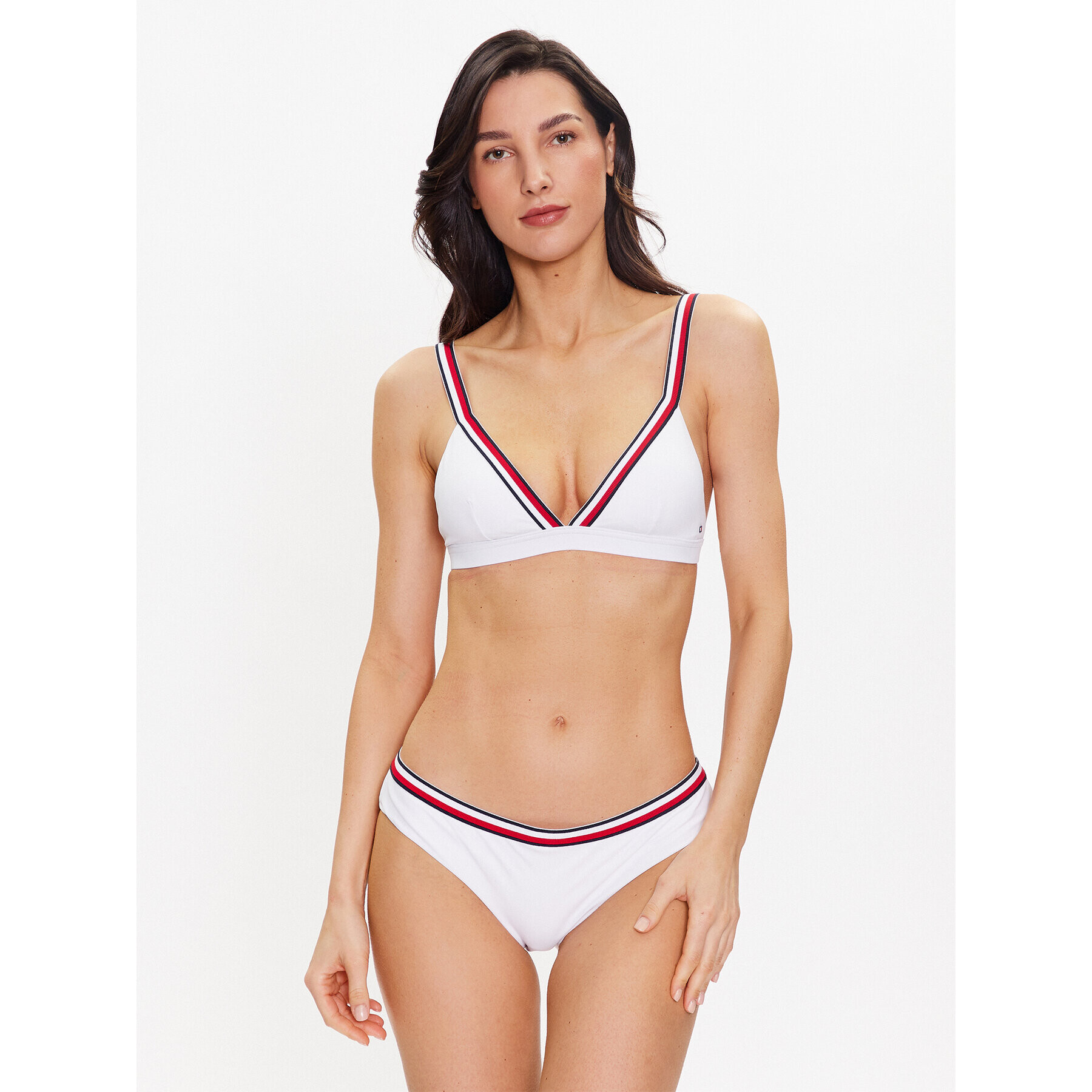 Tommy Hilfiger Gornji del bikini UW0UW04101 Bela - Pepit.si