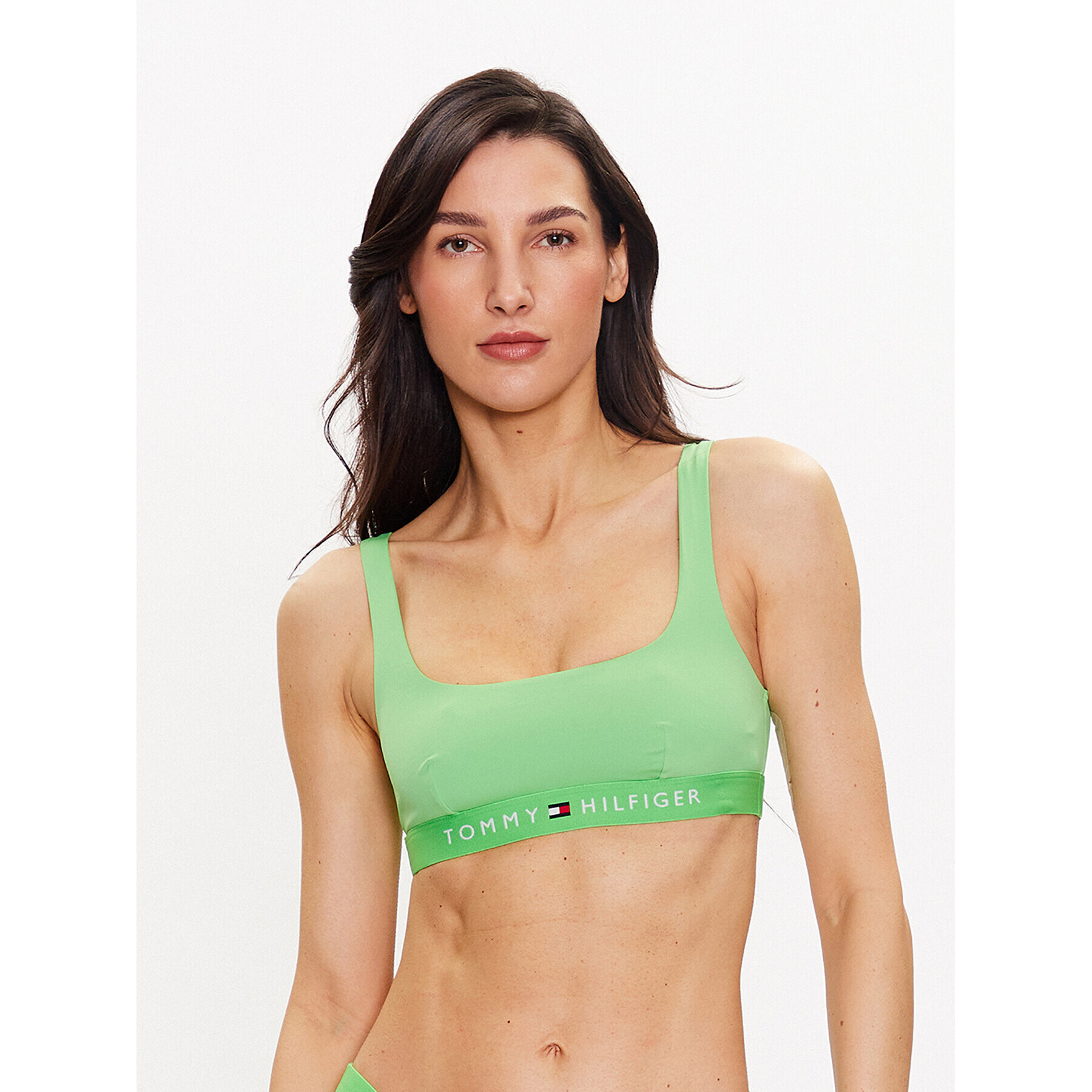 Tommy Hilfiger Gornji del bikini UW0UW04108 Zelena - Pepit.si