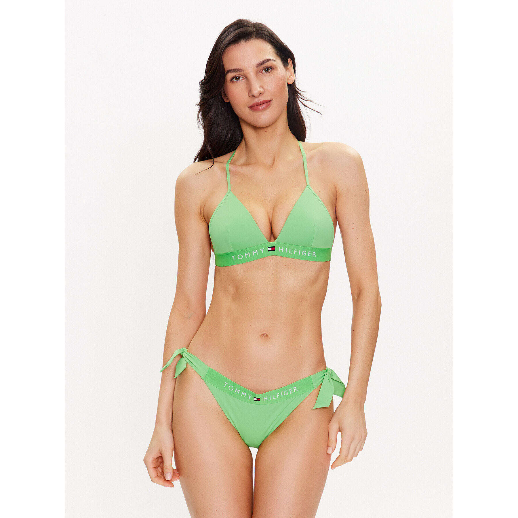 Tommy Hilfiger Gornji del bikini UW0UW04109 Zelena - Pepit.si