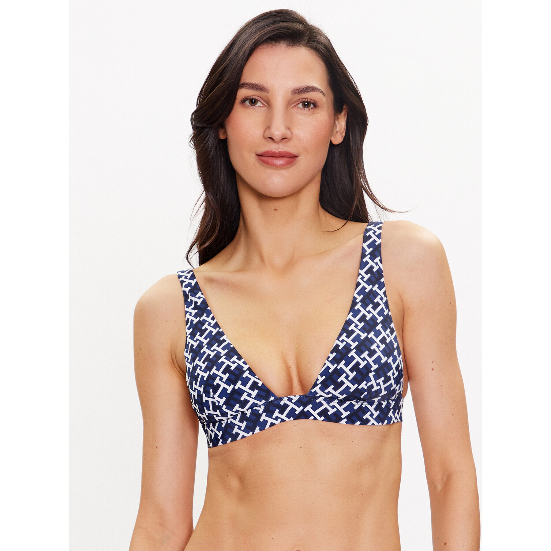 Tommy Hilfiger Gornji del bikini UW0UW04112 Mornarsko modra - Pepit.si