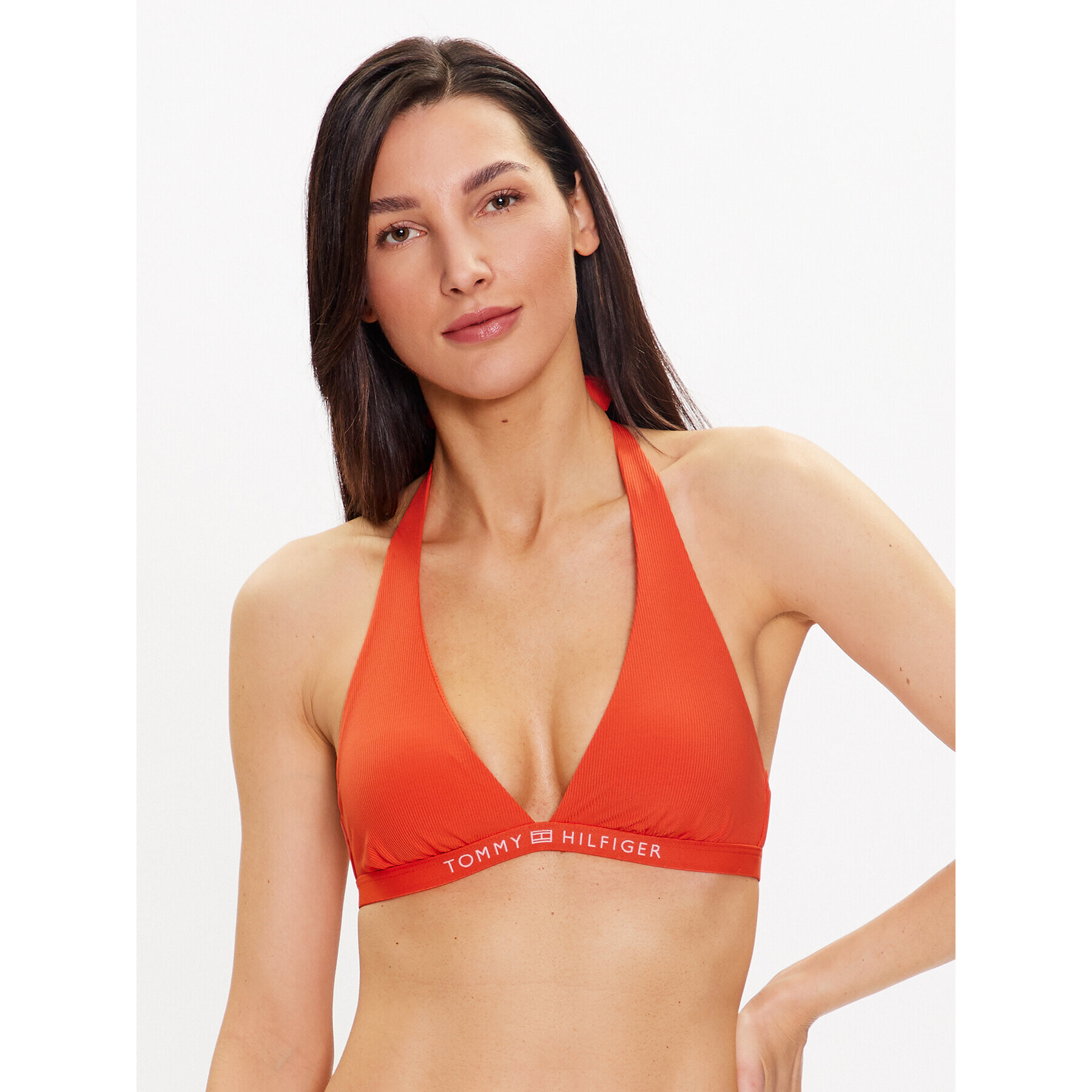 Tommy Hilfiger Gornji del bikini UW0UW04139 Oranžna - Pepit.si