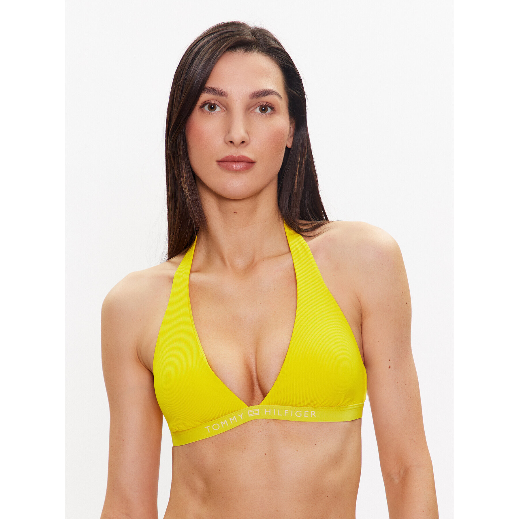 Tommy Hilfiger Gornji del bikini UW0UW04139 Rumena - Pepit.si