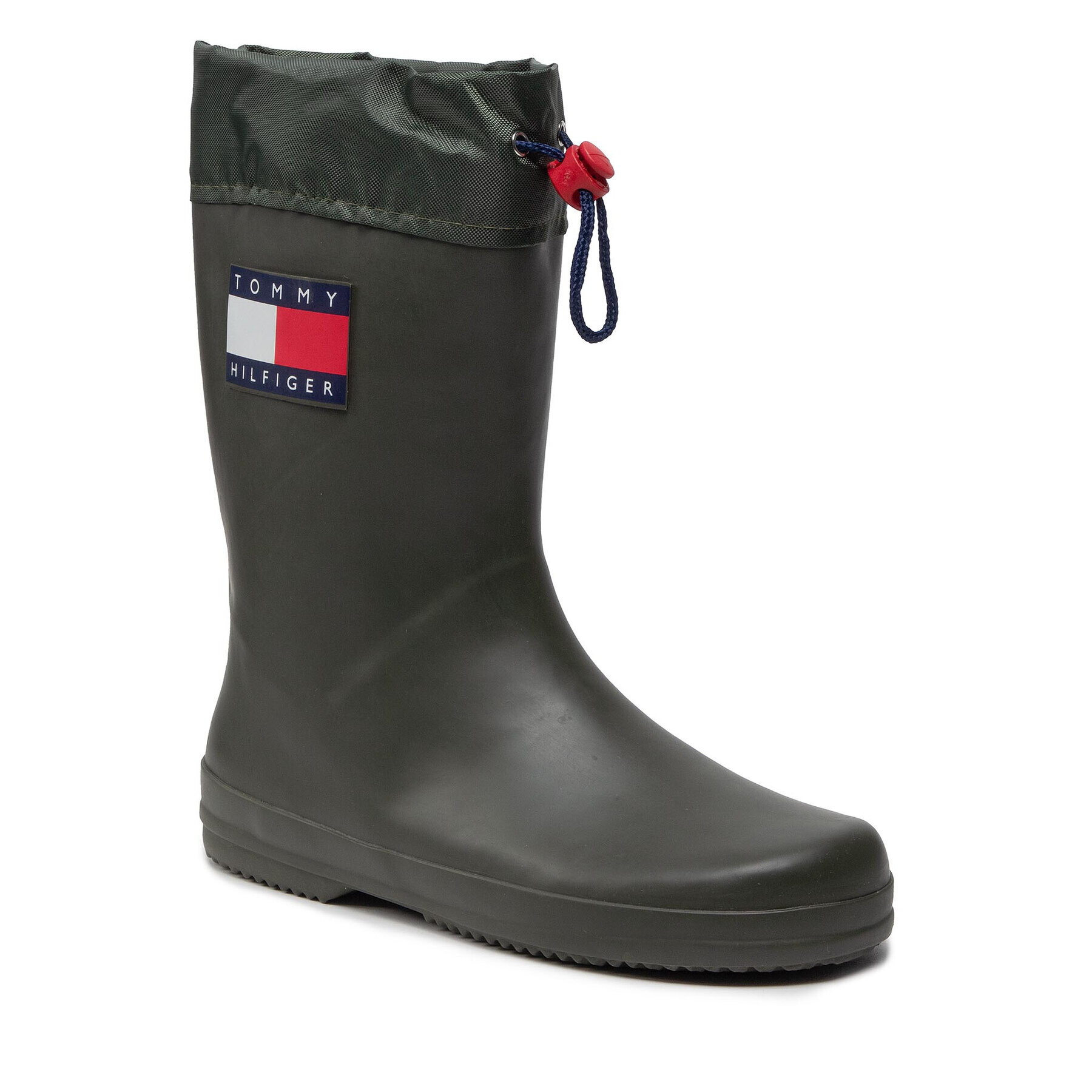 Tommy Hilfiger Gumijasti škornji Rain Boot T3X6-30766-0047 S Zelena - Pepit.si