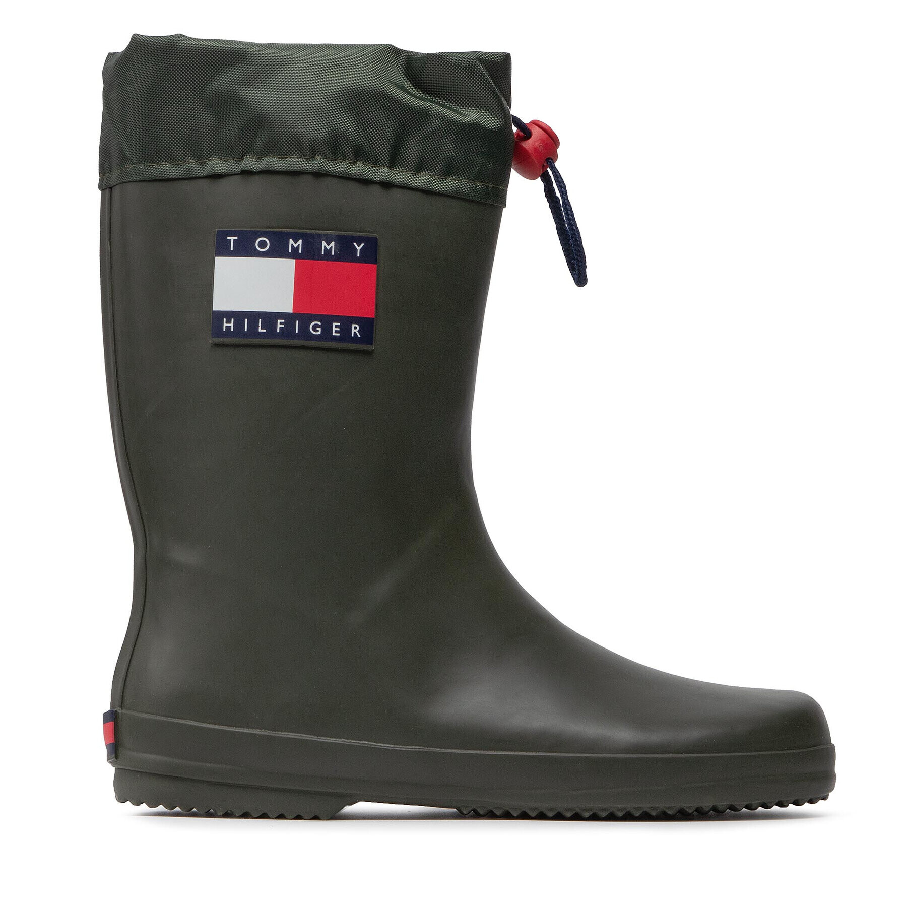 Tommy Hilfiger Gumijasti škornji Rain Boot T3X6-30766-0047 S Zelena - Pepit.si