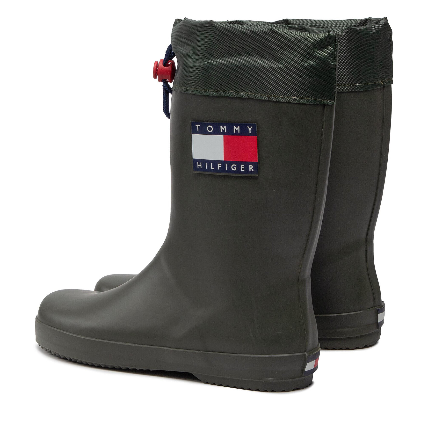 Tommy Hilfiger Gumijasti škornji Rain Boot T3X6-30766-0047 S Zelena - Pepit.si