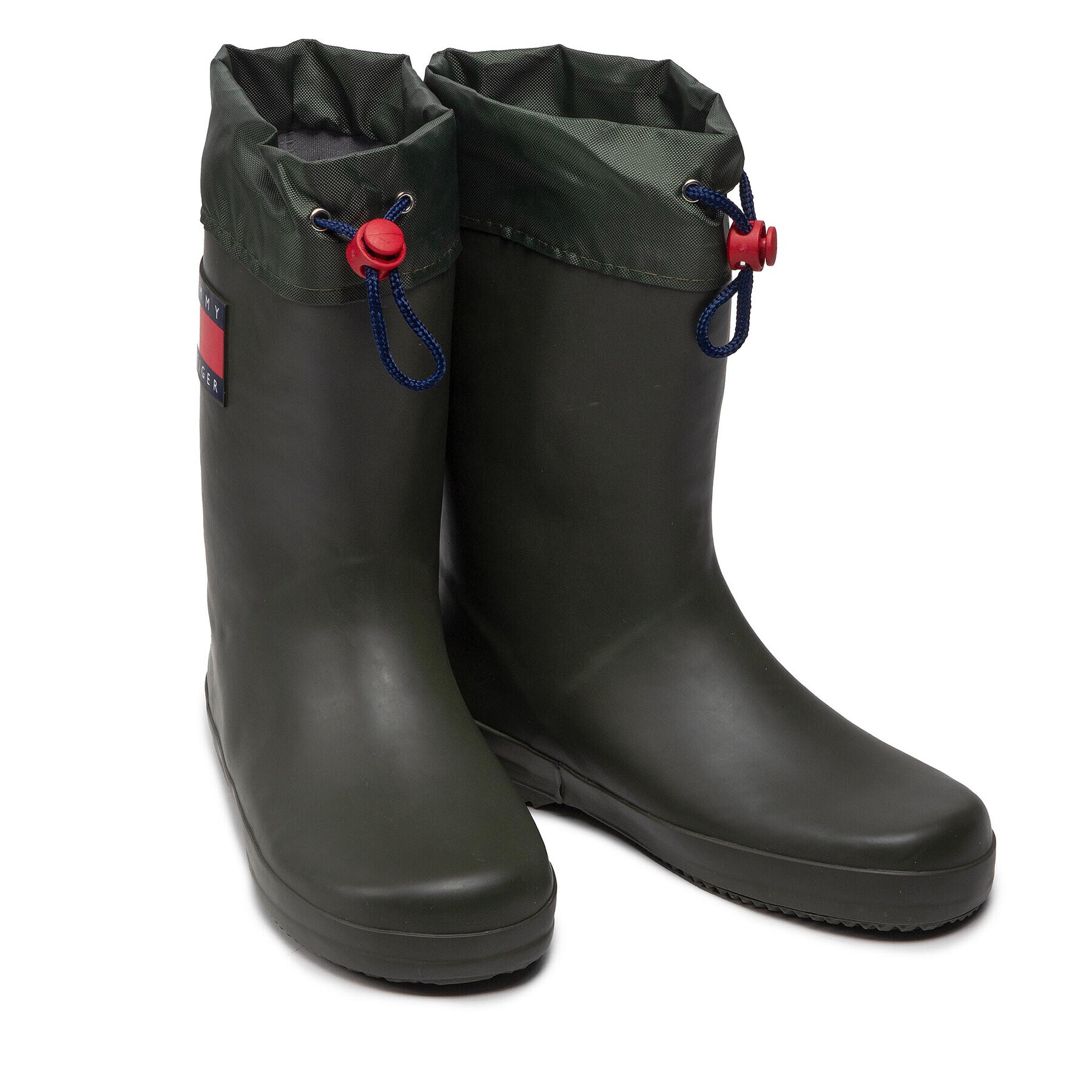 Tommy Hilfiger Gumijasti škornji Rain Boot T3X6-30766-0047 S Zelena - Pepit.si