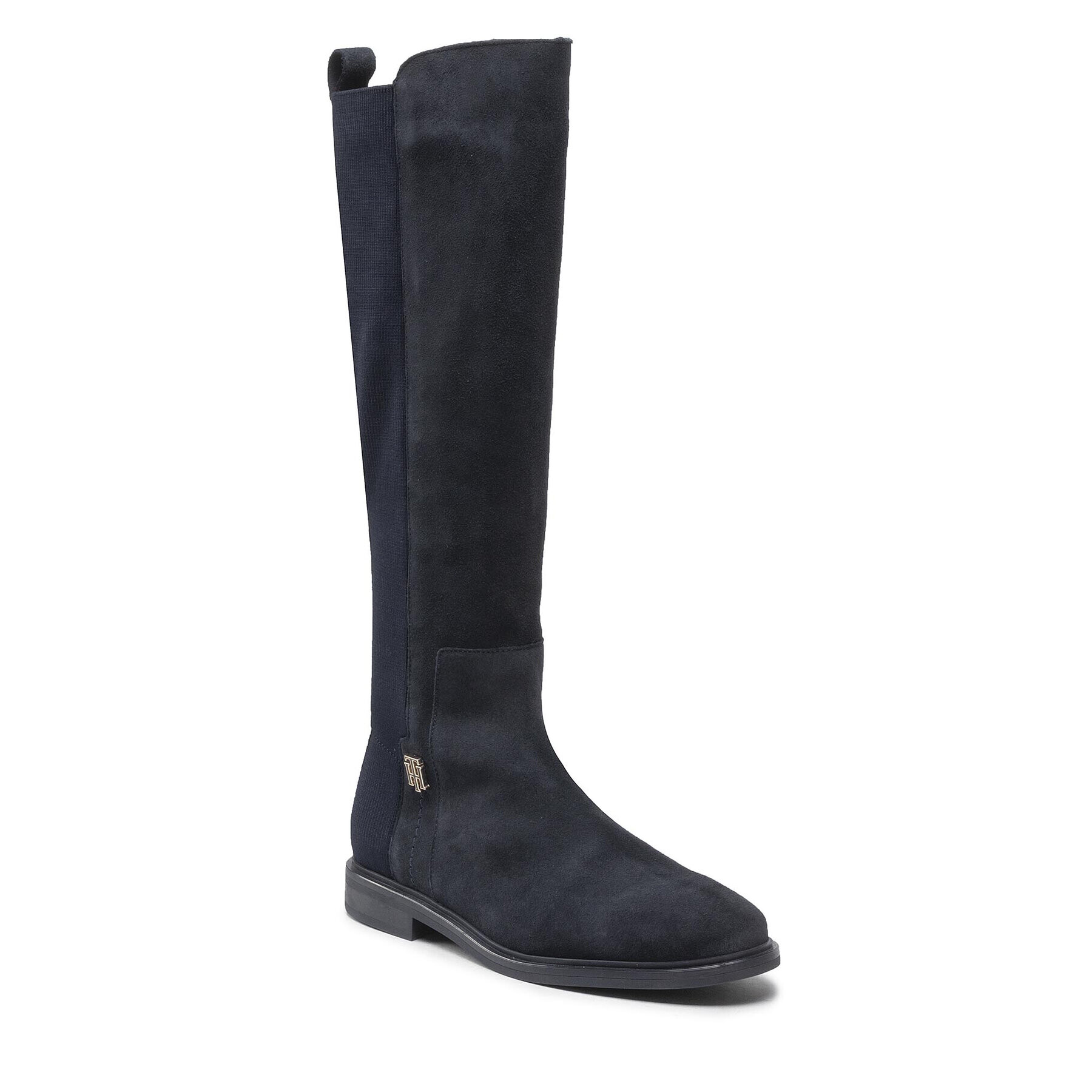 Tommy Hilfiger Jahalni škornji Th Essentials Longboot FW0FW07050 Mornarsko modra - Pepit.si