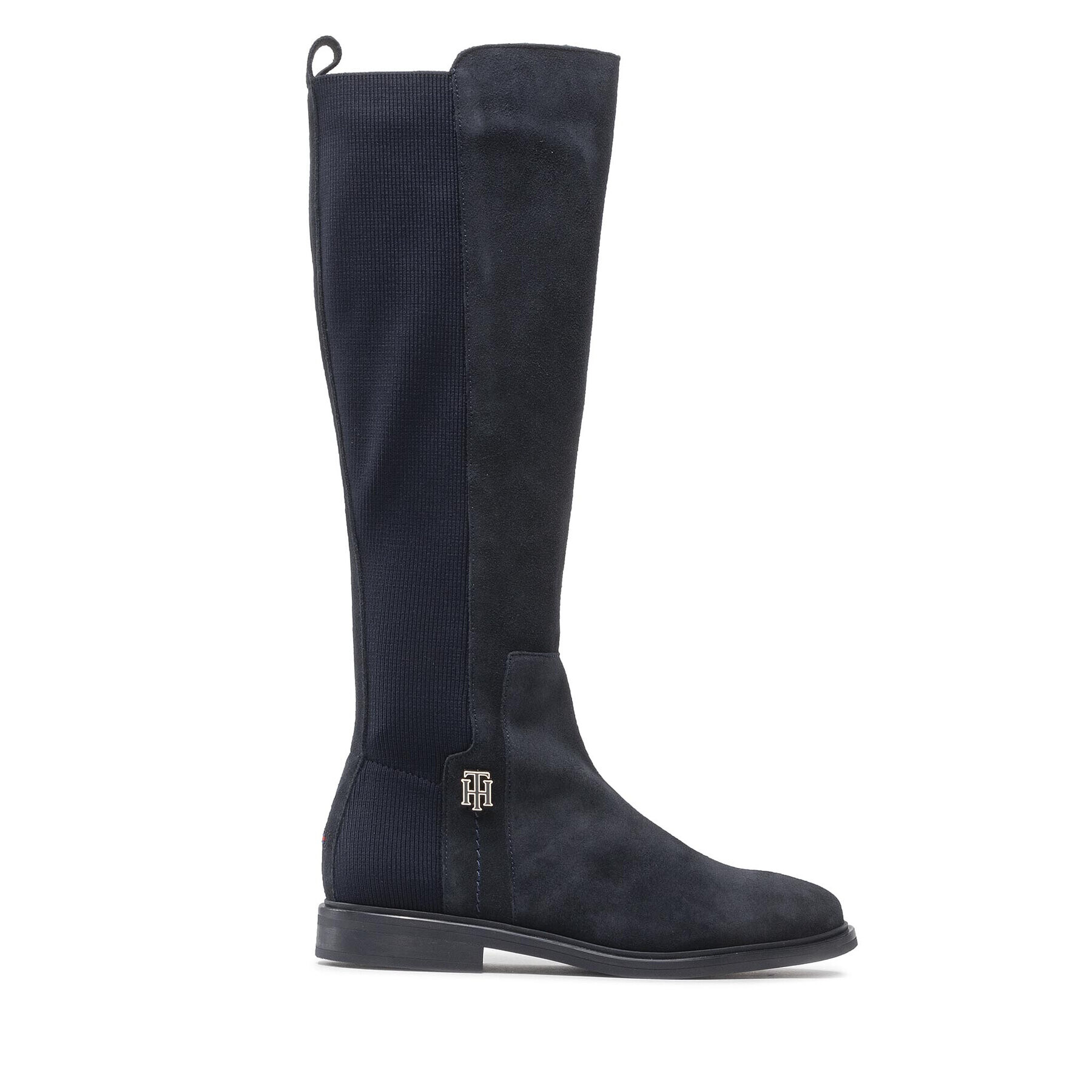 Tommy Hilfiger Jahalni škornji Th Essentials Longboot FW0FW07050 Mornarsko modra - Pepit.si