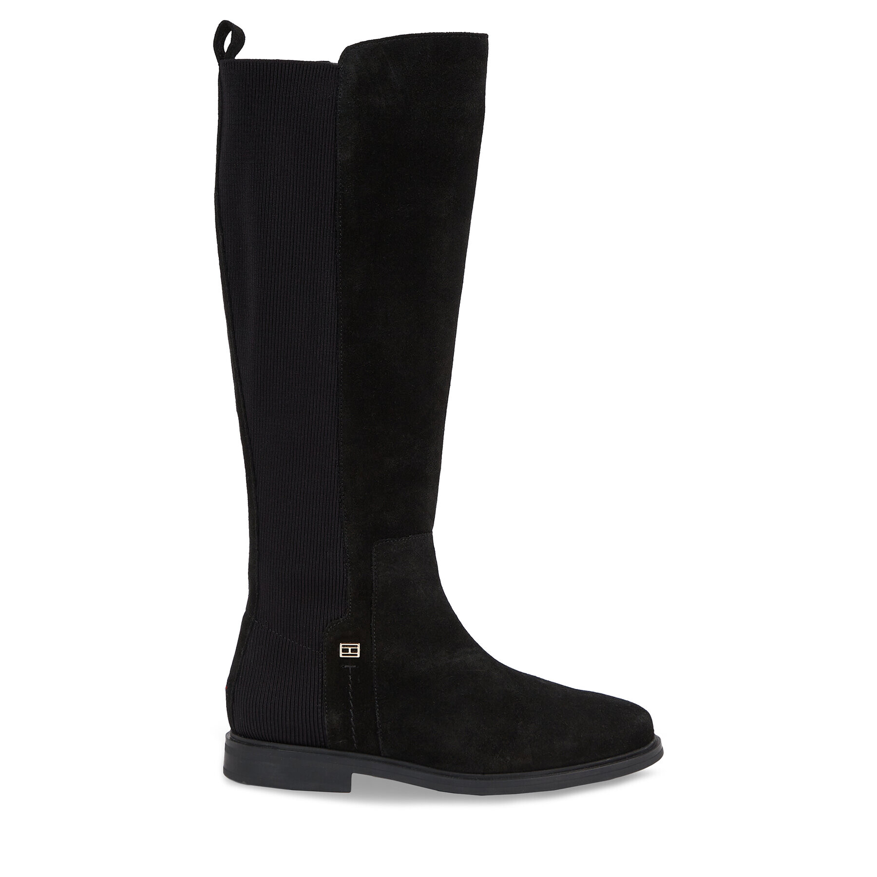 Tommy Hilfiger Jahalni škornji Tommy Essentials Longboot FW0FW07476 Črna - Pepit.si