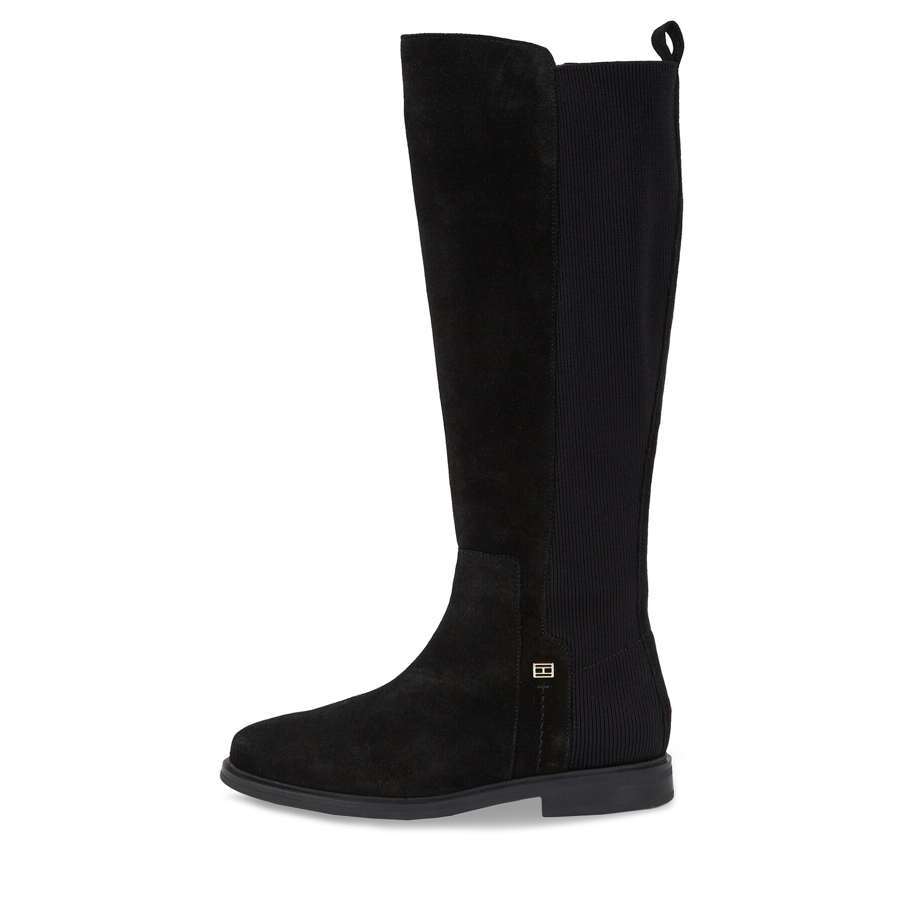 Tommy Hilfiger Jahalni škornji Tommy Essentials Longboot FW0FW07476 Črna - Pepit.si