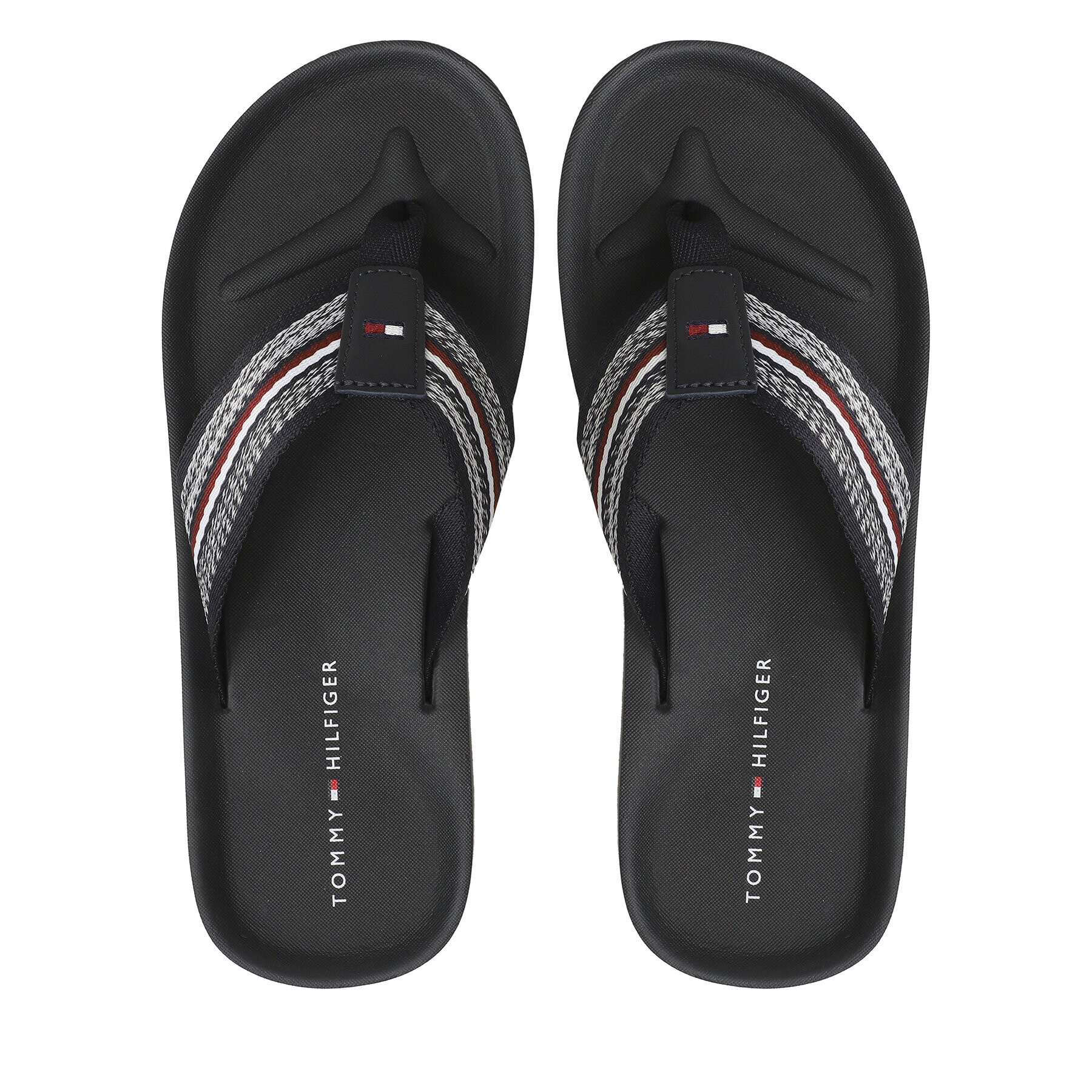 Tommy Hilfiger Japonke Comfort Corporate Beach Sandal FM0FM04616 Mornarsko modra - Pepit.si