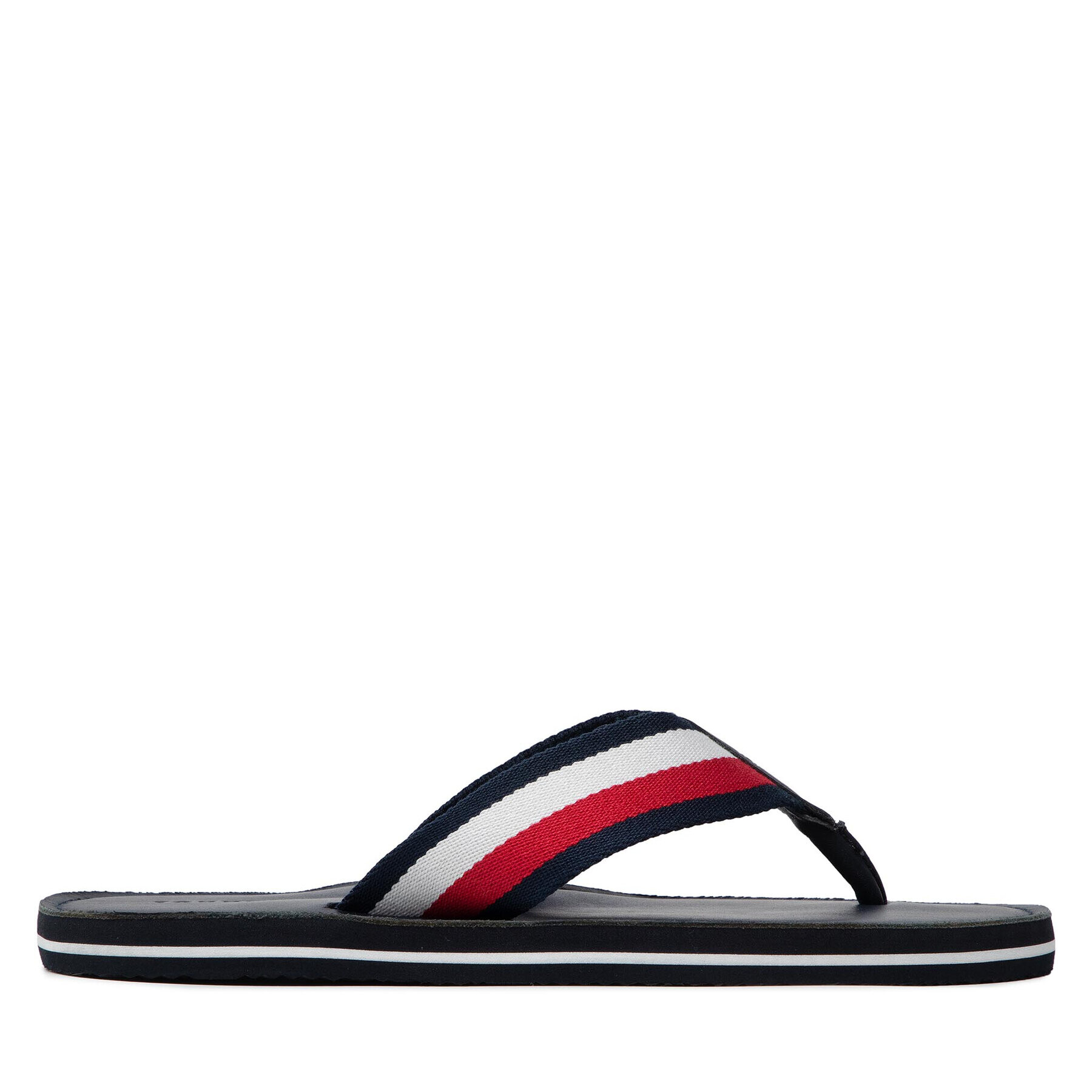 Tommy Hilfiger Japonke Elevated Leather Beach Sandal FM0FM03980 Mornarsko modra - Pepit.si