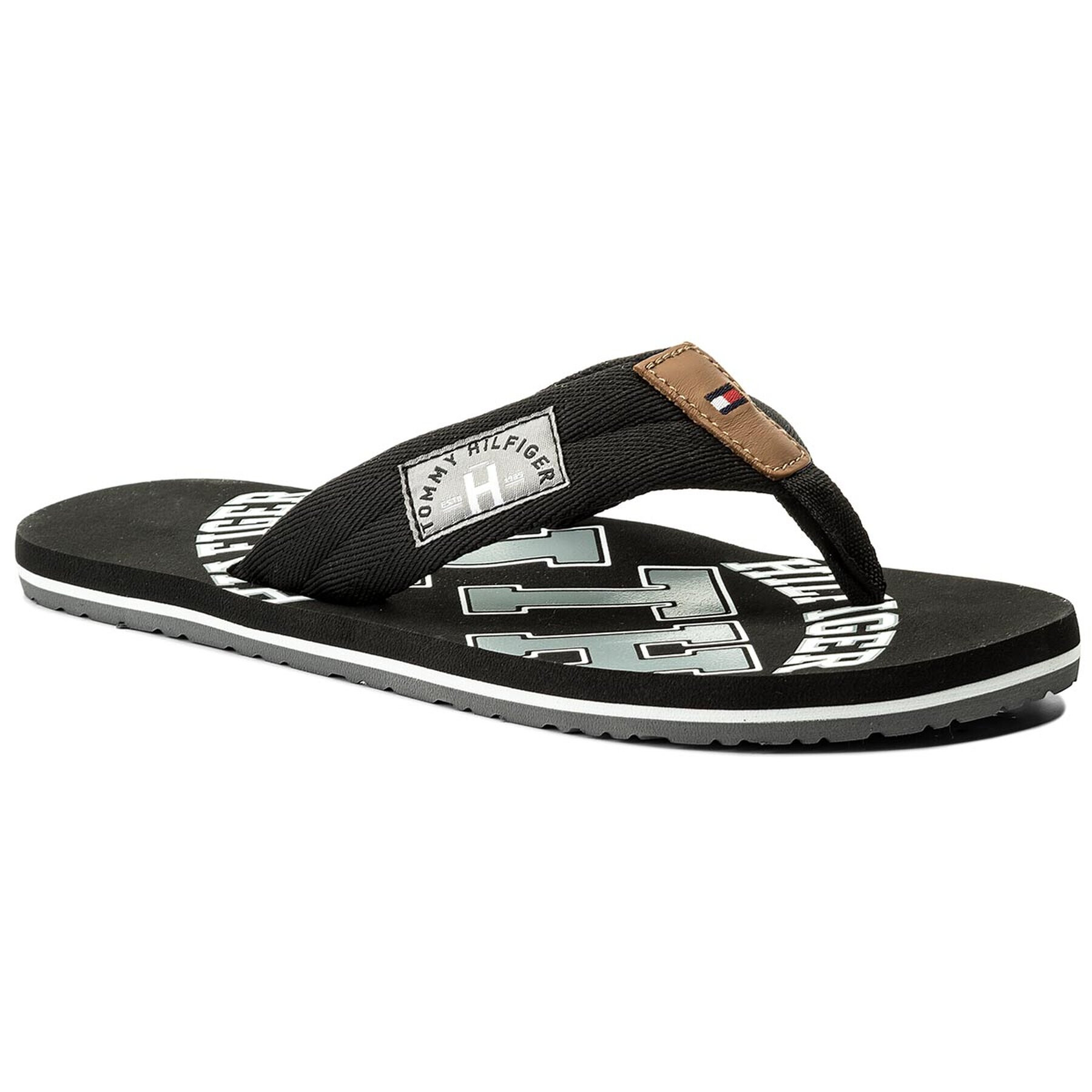 Tommy Hilfiger Japonke Essential Th Beach Sandal FM0FM01369 Črna - Pepit.si