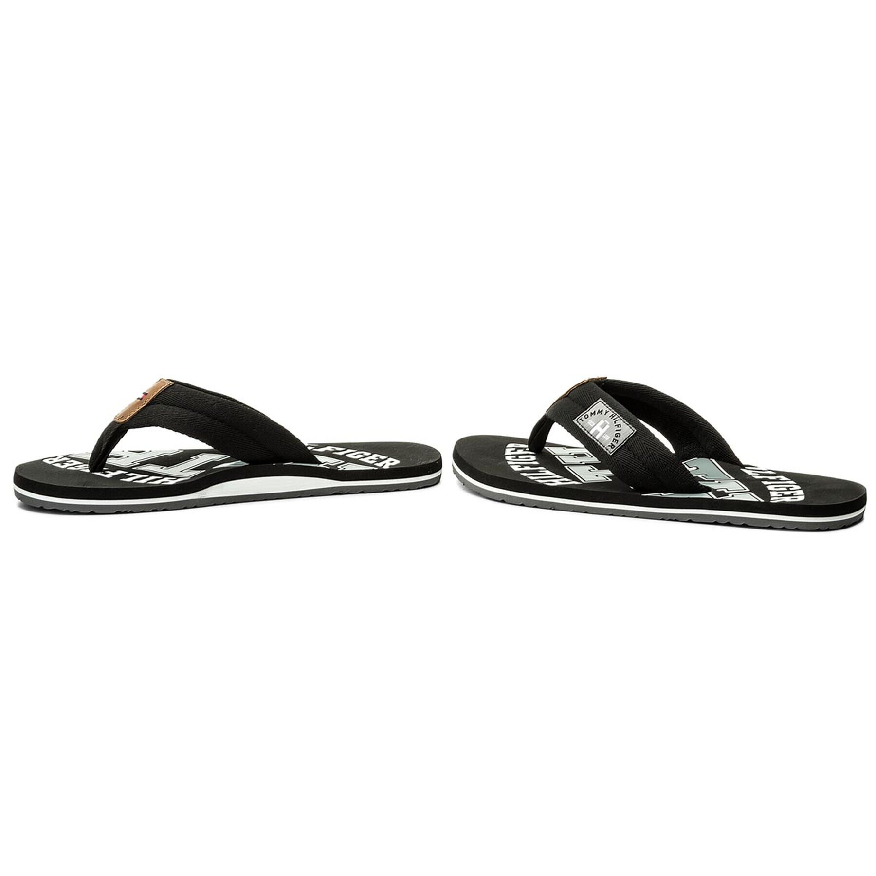 Tommy Hilfiger Japonke Essential Th Beach Sandal FM0FM01369 Črna - Pepit.si