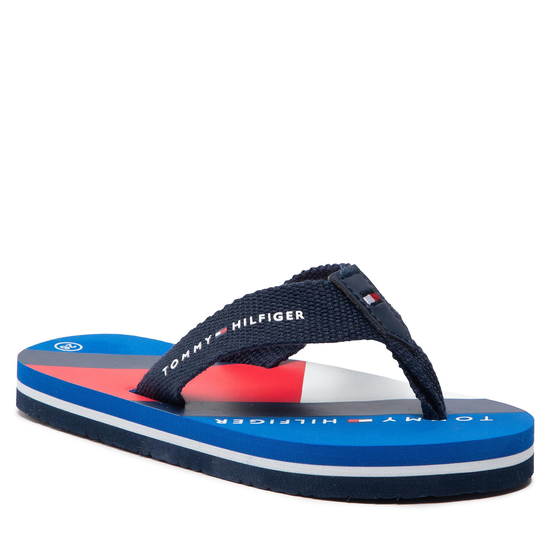 Tommy Hilfiger Japonke Flag Print Flip Flop T3B8-32267-0058 M Mornarsko modra - Pepit.si