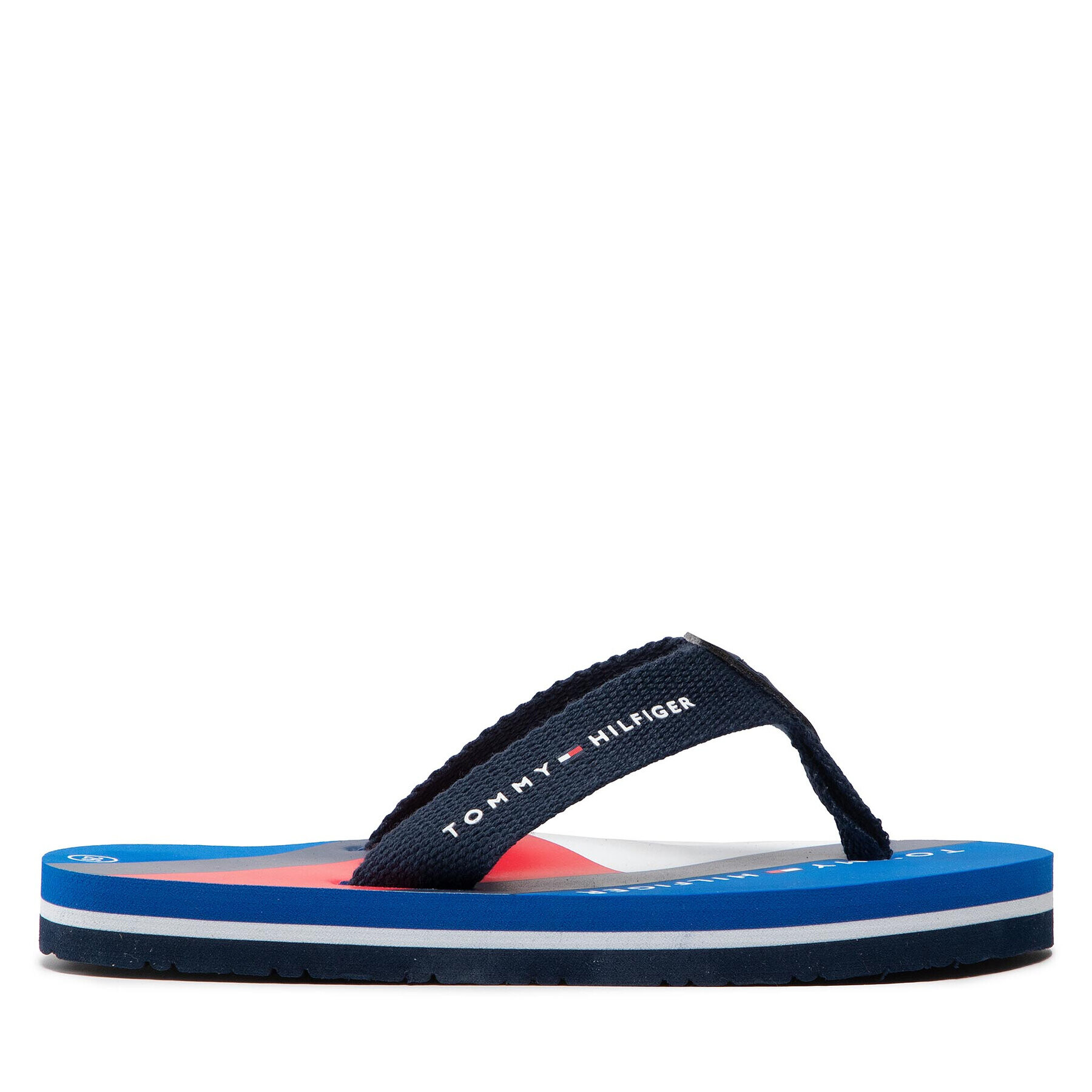 Tommy Hilfiger Japonke Flag Print Flip Flop T3B8-32267-0058 M Mornarsko modra - Pepit.si