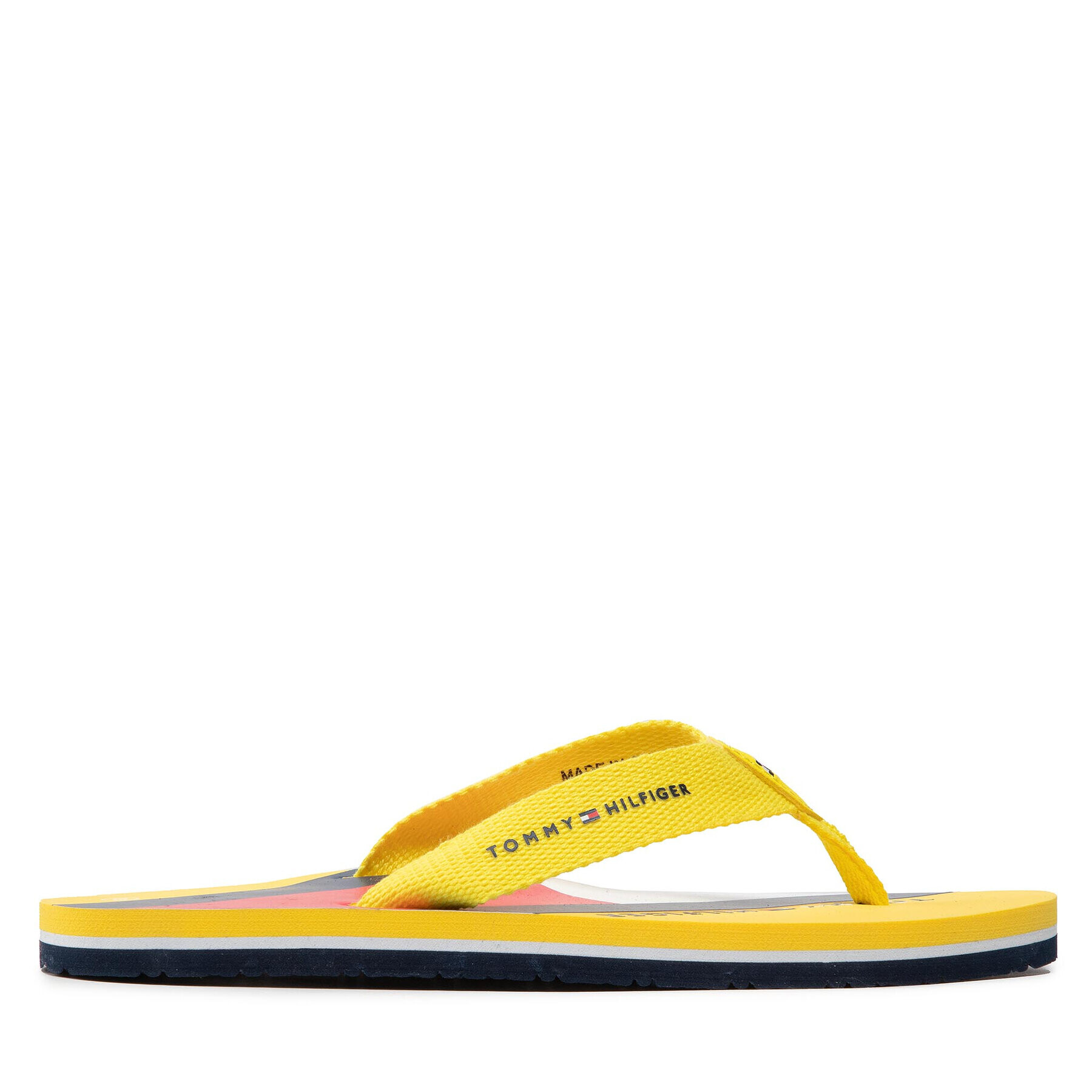 Tommy Hilfiger Japonke Flag Print Flip Flop T3B8-32267-0058 S Rumena - Pepit.si