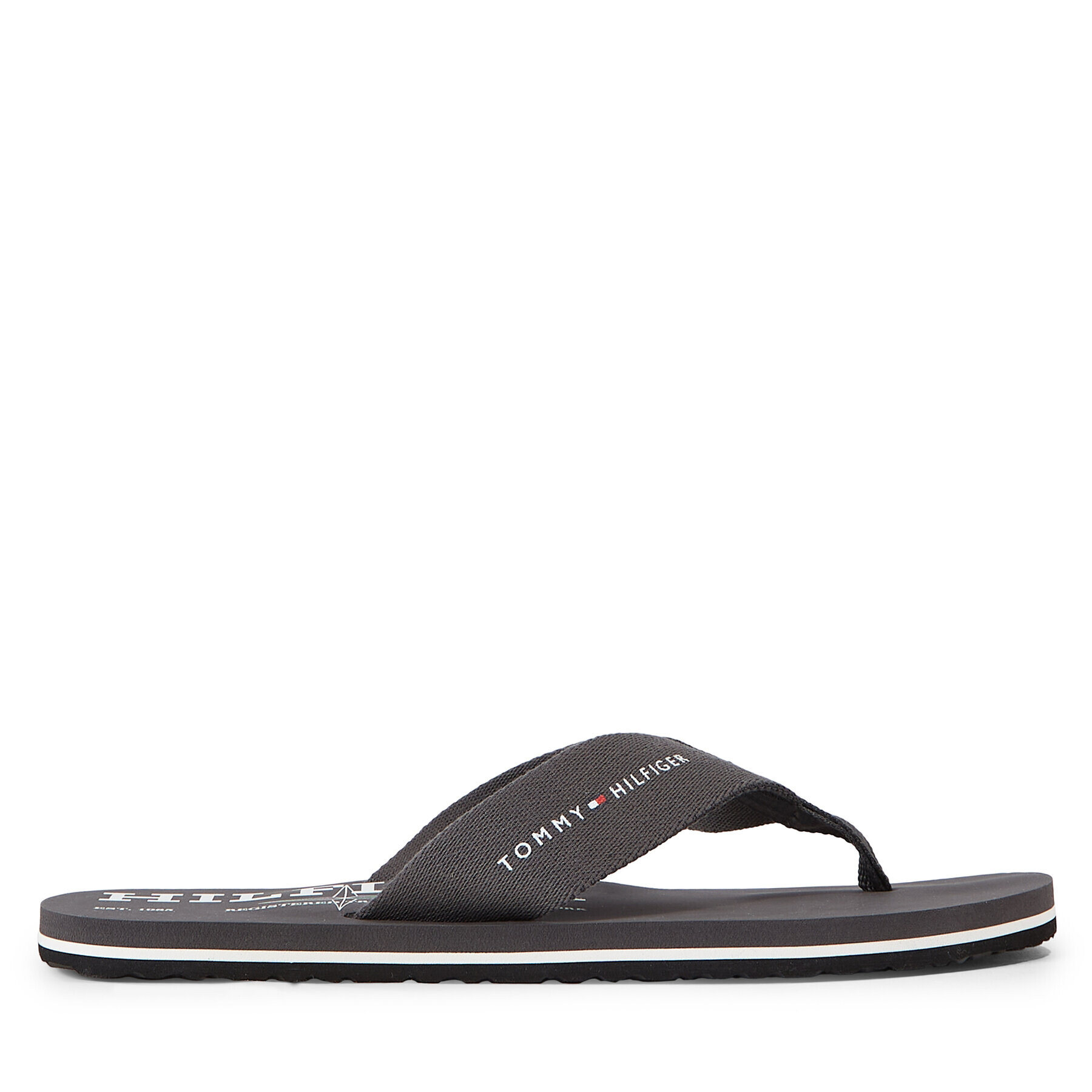 Tommy Hilfiger Japonke Im R Trademark Beach Sandal FM0FM04863 Siva - Pepit.si