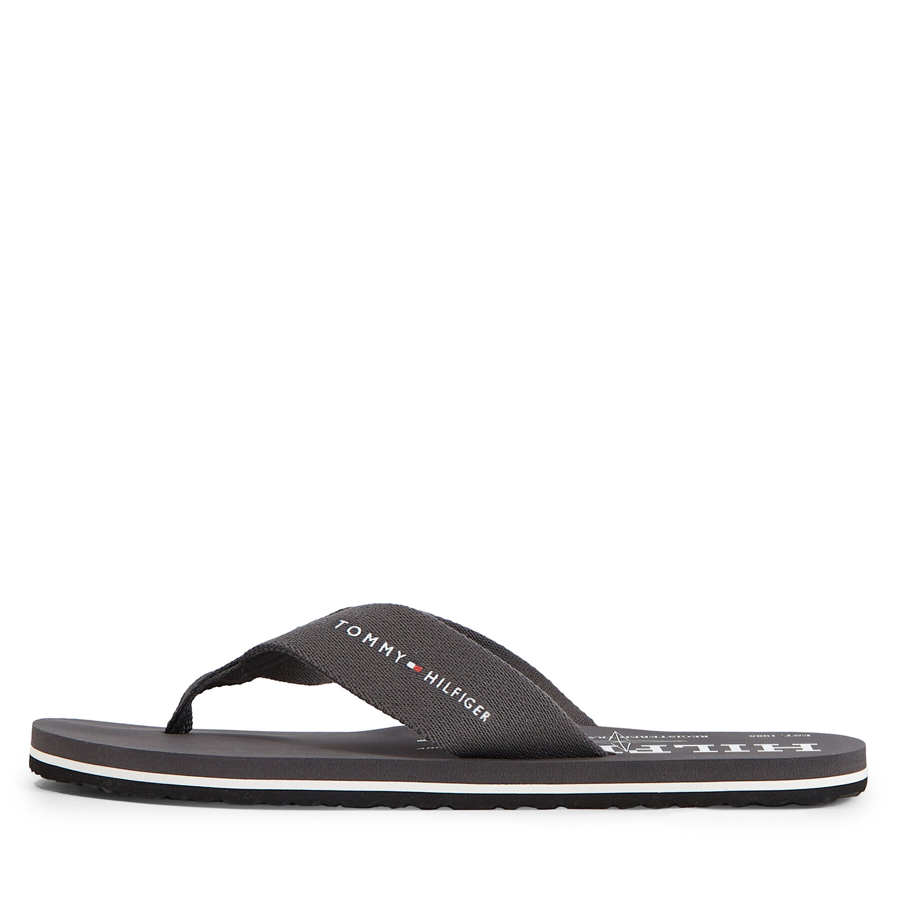 Tommy Hilfiger Japonke Im R Trademark Beach Sandal FM0FM04863 Siva - Pepit.si